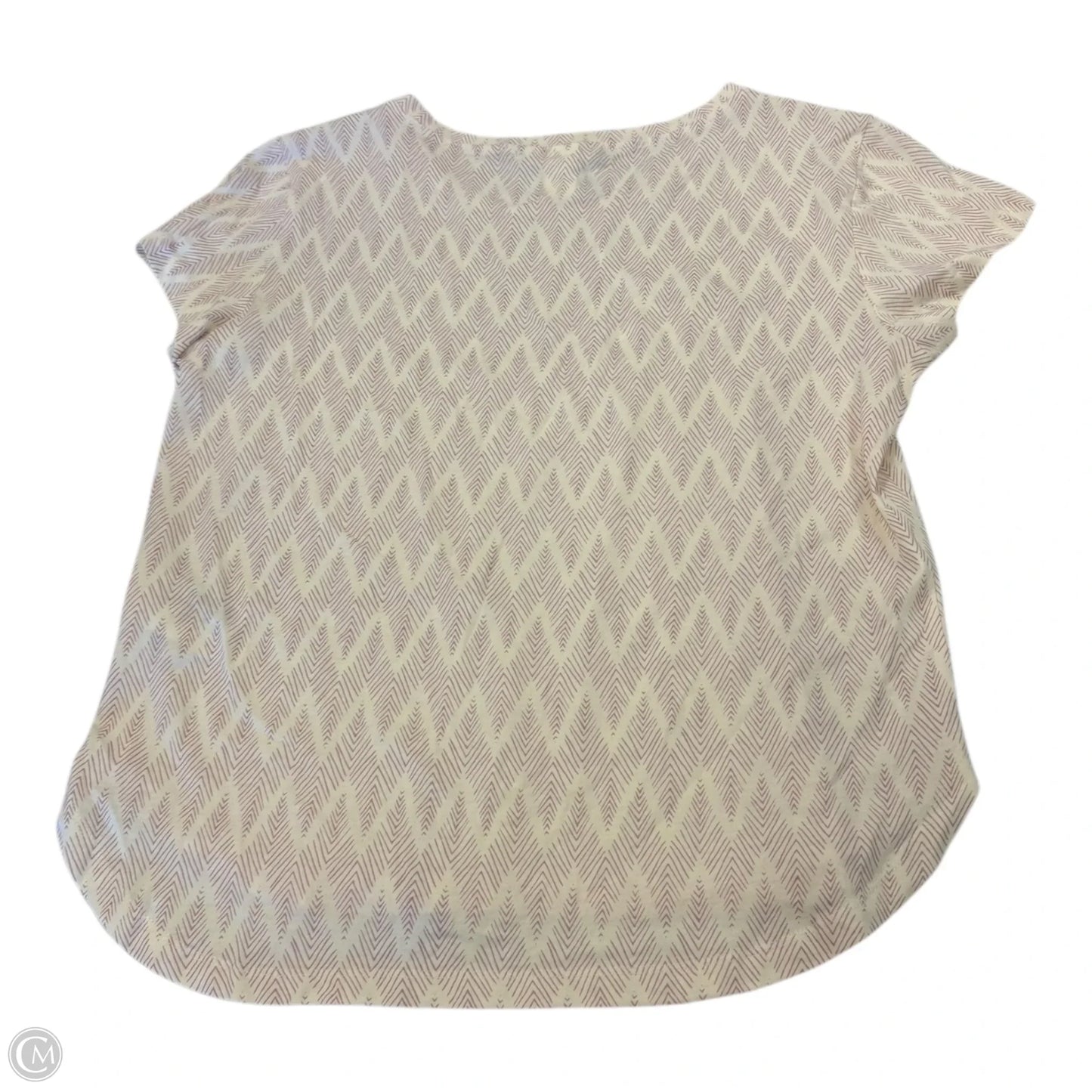 Top Short Sleeve Basic By H&m In Cream, Size: S