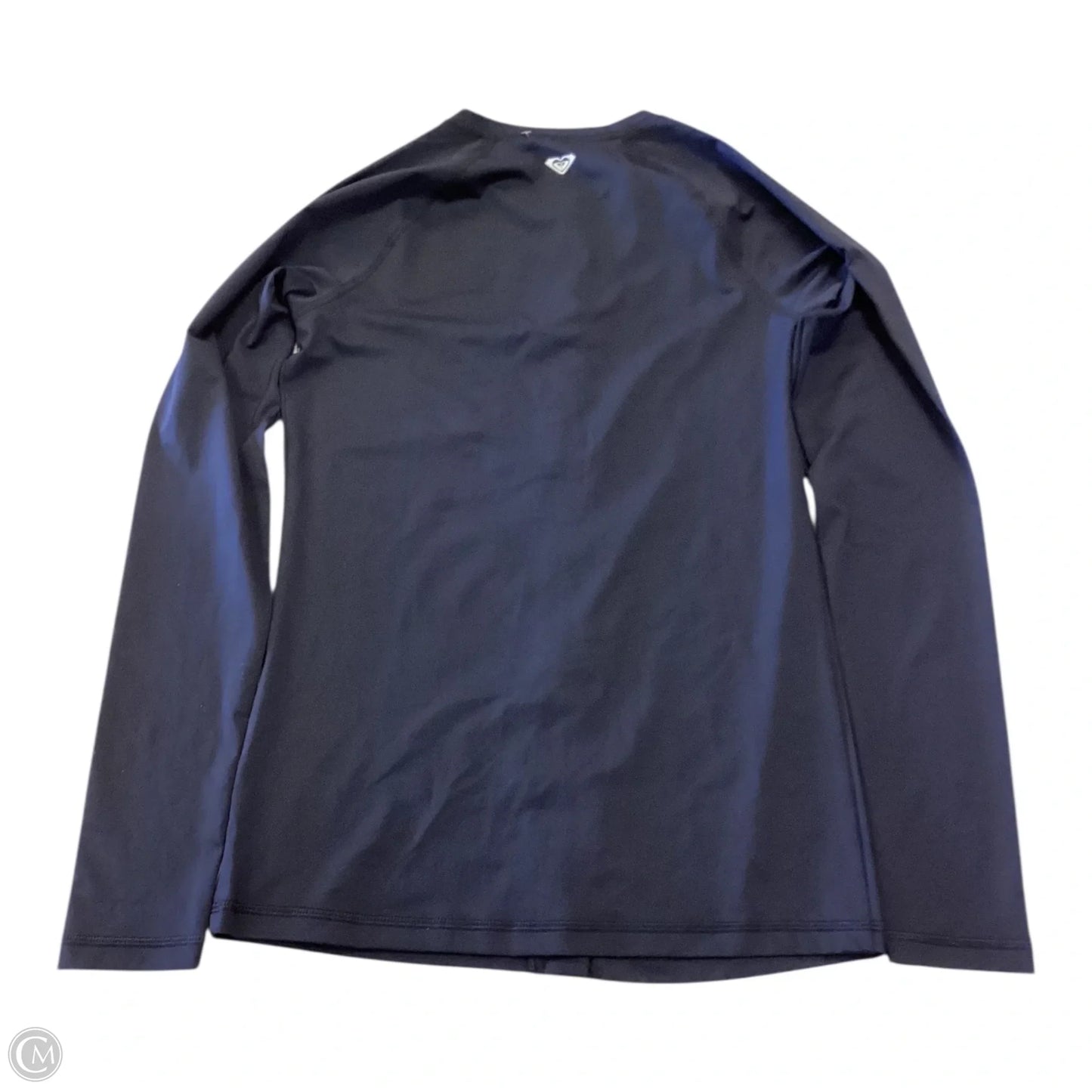 Athletic Top Long Sleeve Crewneck By Roxy In Black, Size: L