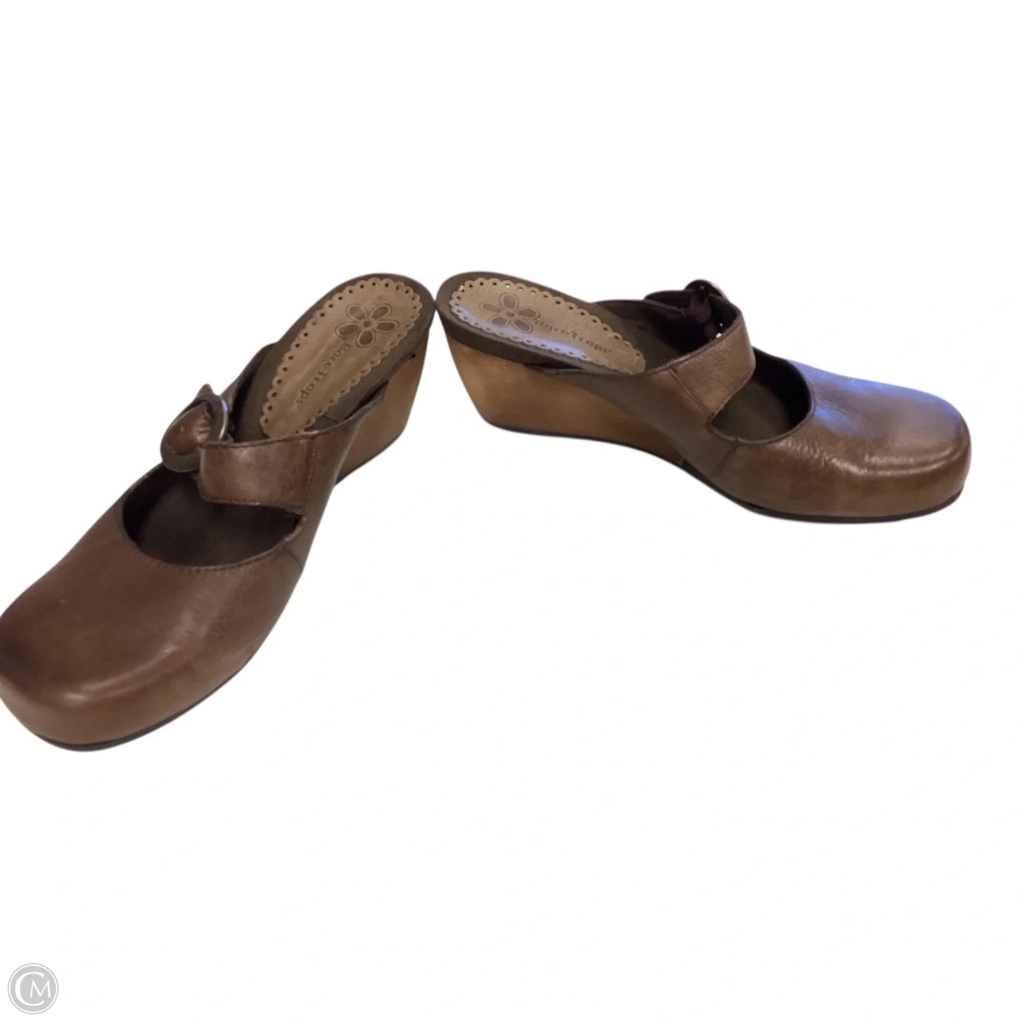 Shoes Heels Wedge By Bare Traps In Brown, Size: 7.5