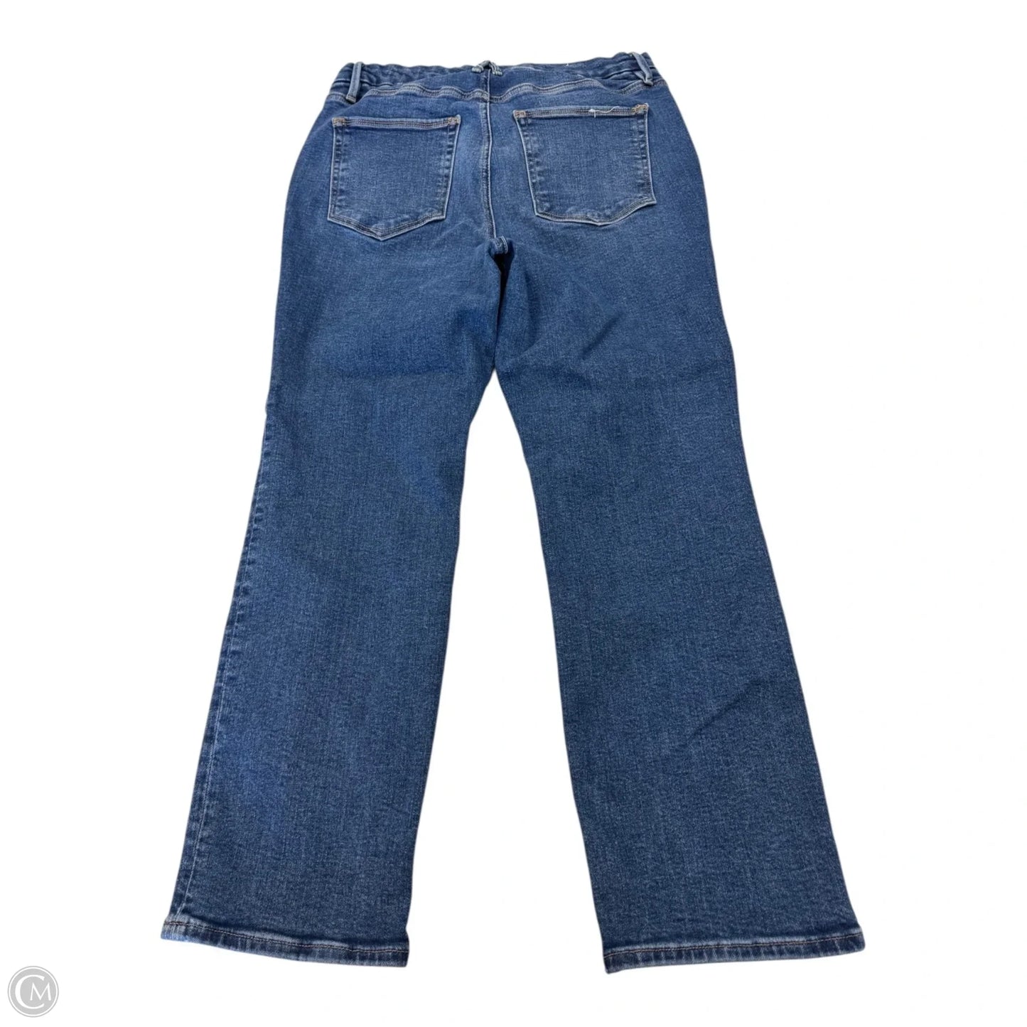 Jeans Straight By Good American In Blue Denim, Size: 16