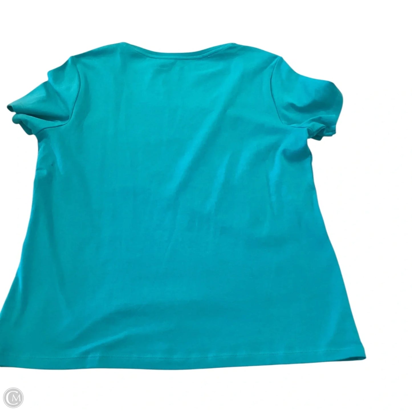 Top Short Sleeve Basic By Chicos In Blue, Size: Xl