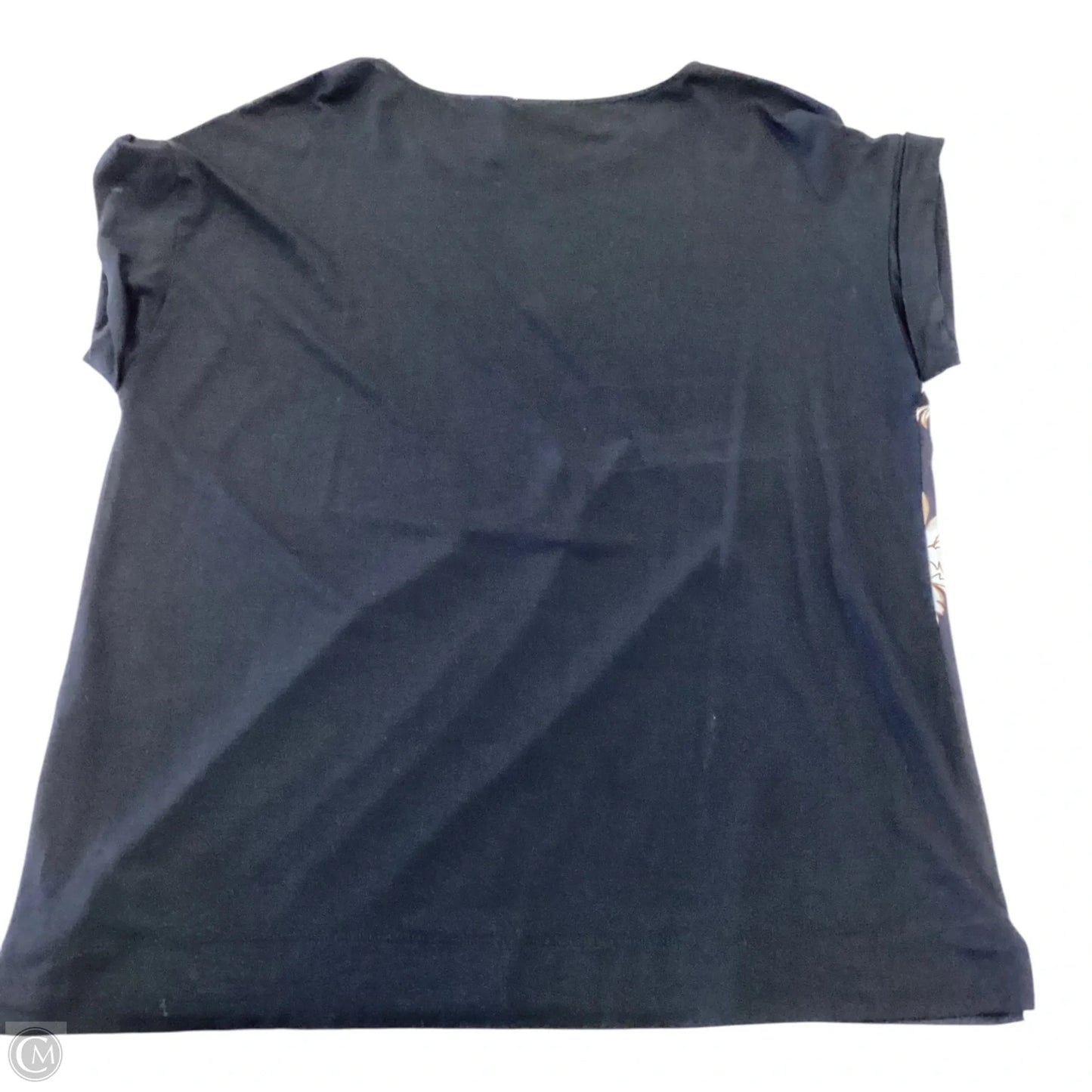 Top Short Sleeve By Chicos In Black, Size: L
