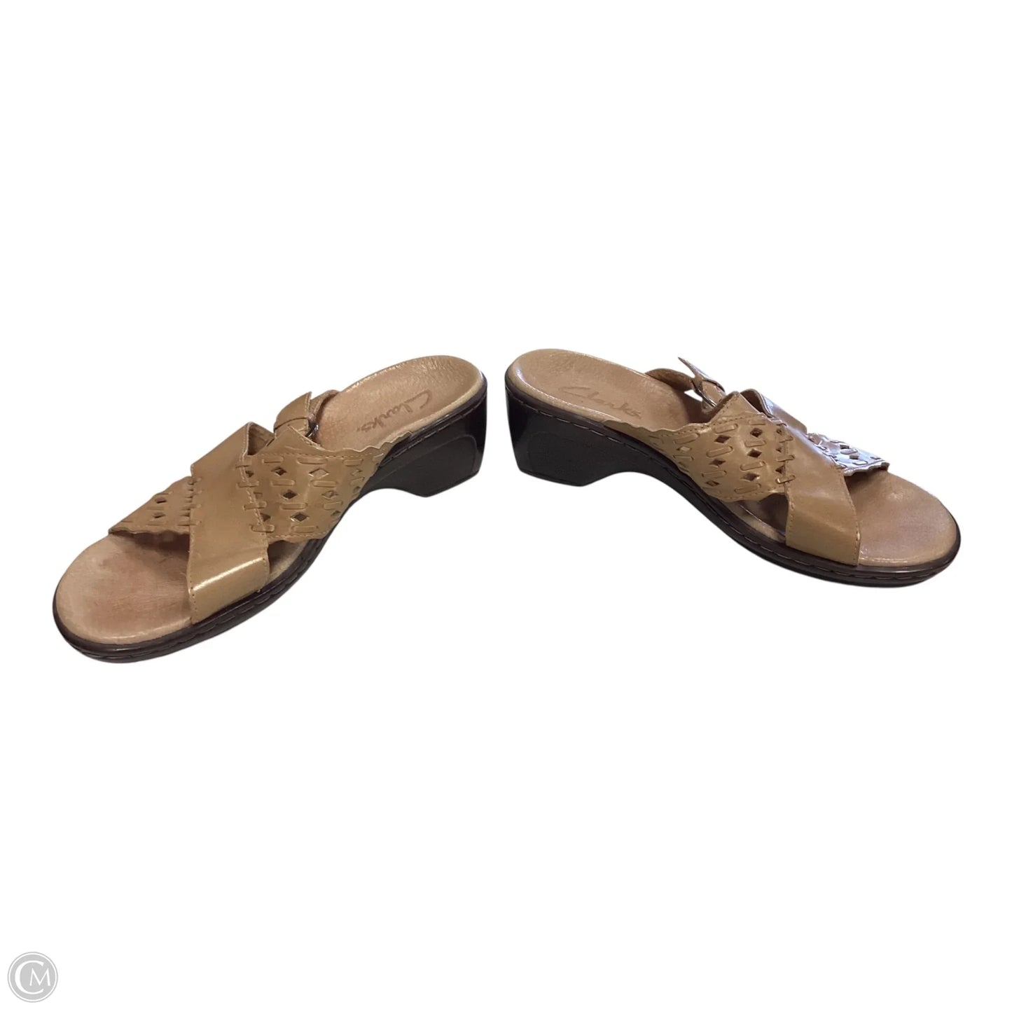 Shoes Heels Block By Clarks In Tan, Size: 7.5