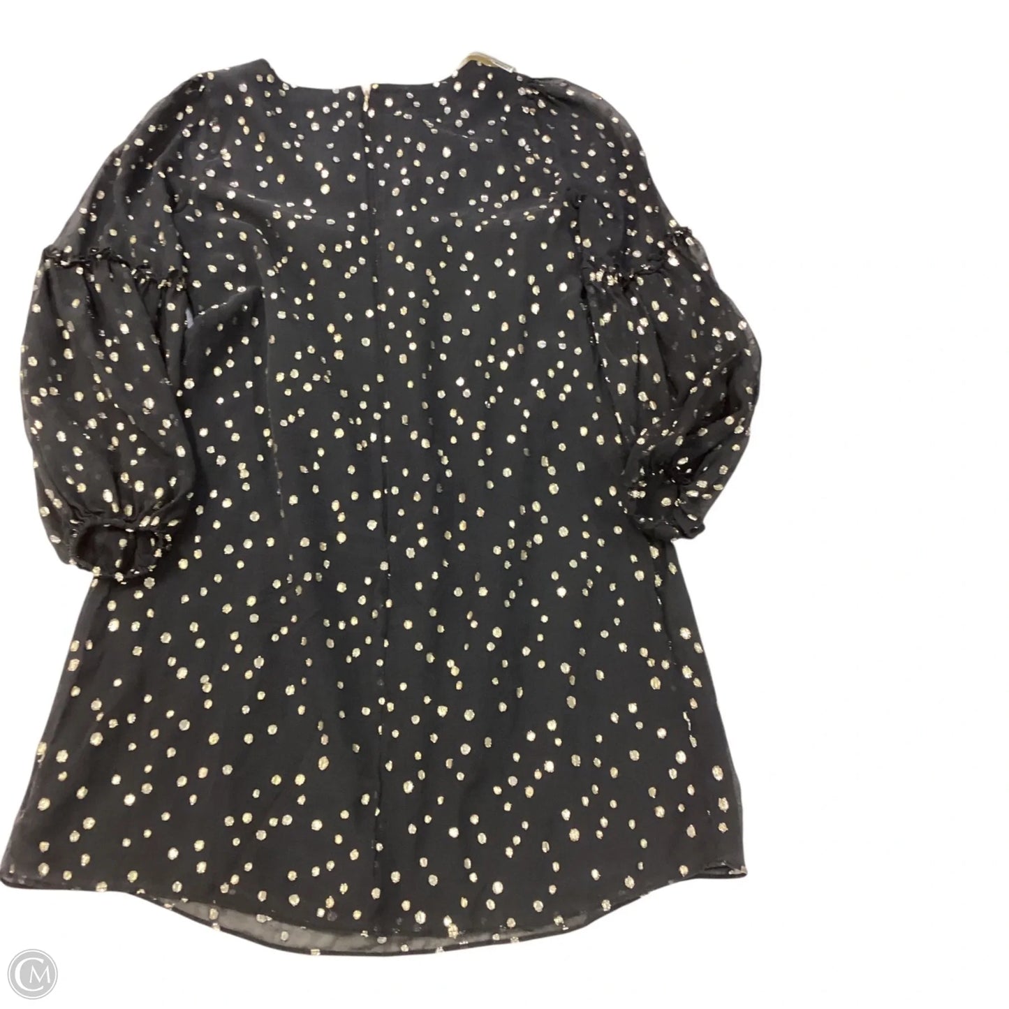 Dress Designer By Lilly Pulitzer In Black & Gold, Size: M