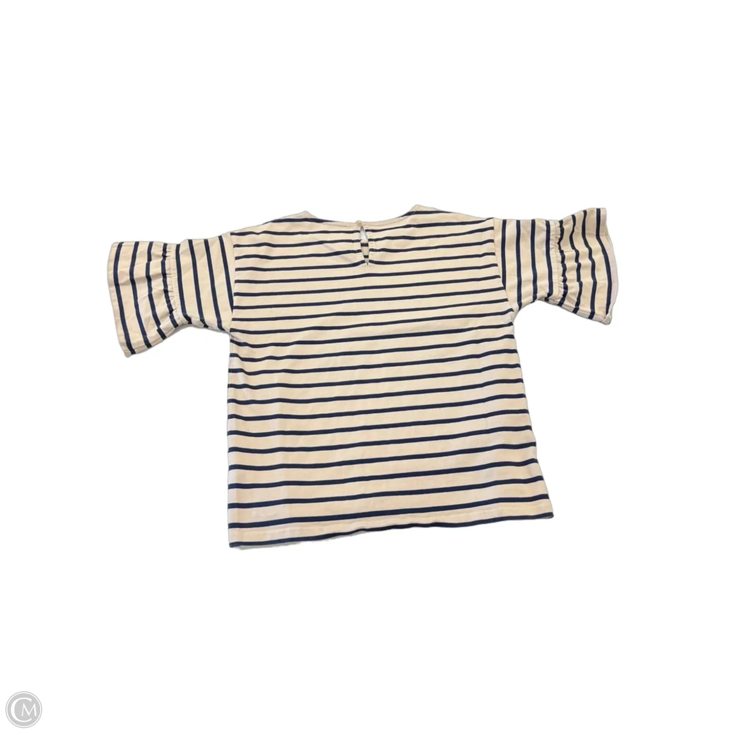 Top Short Sleeve By J. Crew In Striped Pattern, Size: S