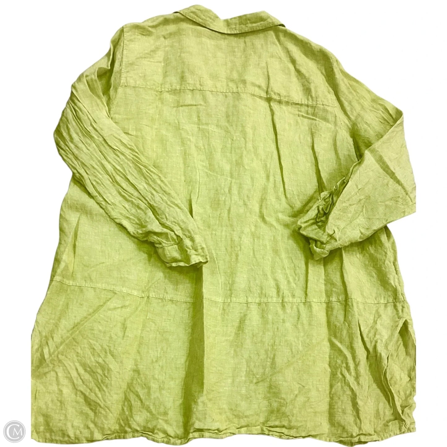 Top Long Sleeve By Tahari In Green, Size: 2x
