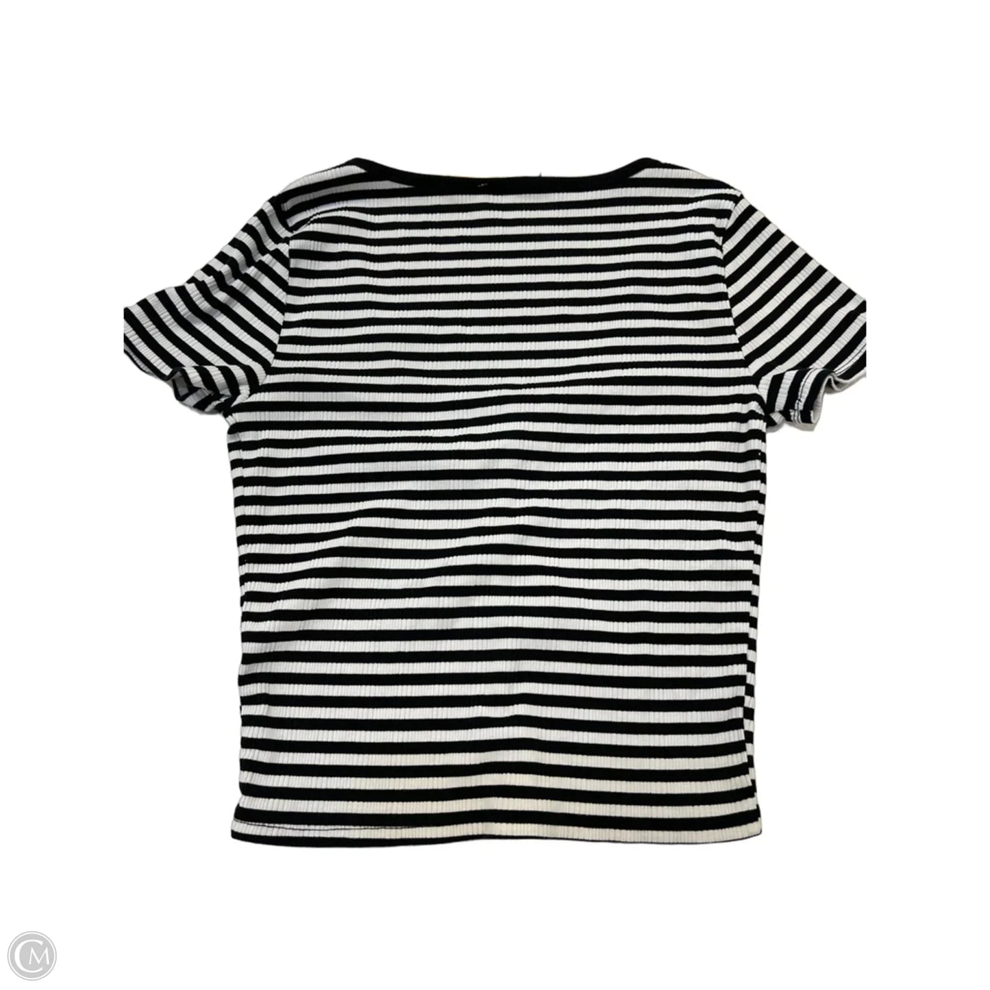 Top Short Sleeve By Clothes Mentor In Striped Pattern, Size: M