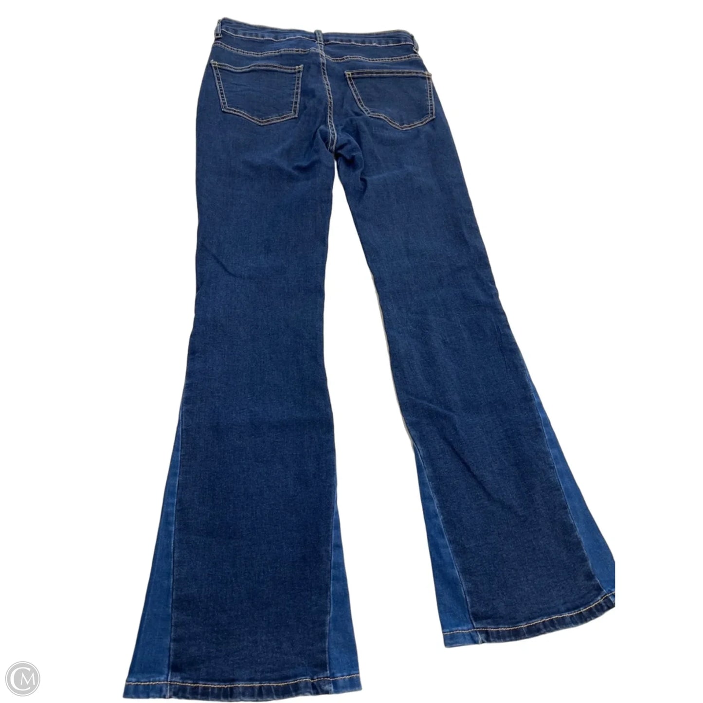 Jeans Flared By Bebe In Blue Denim, Size: 4