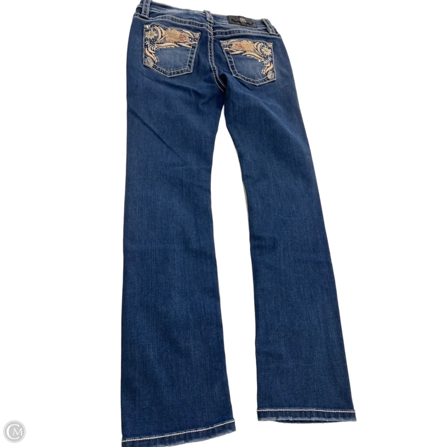 Jeans Straight By Miss Me In Blue Denim, Size: 4