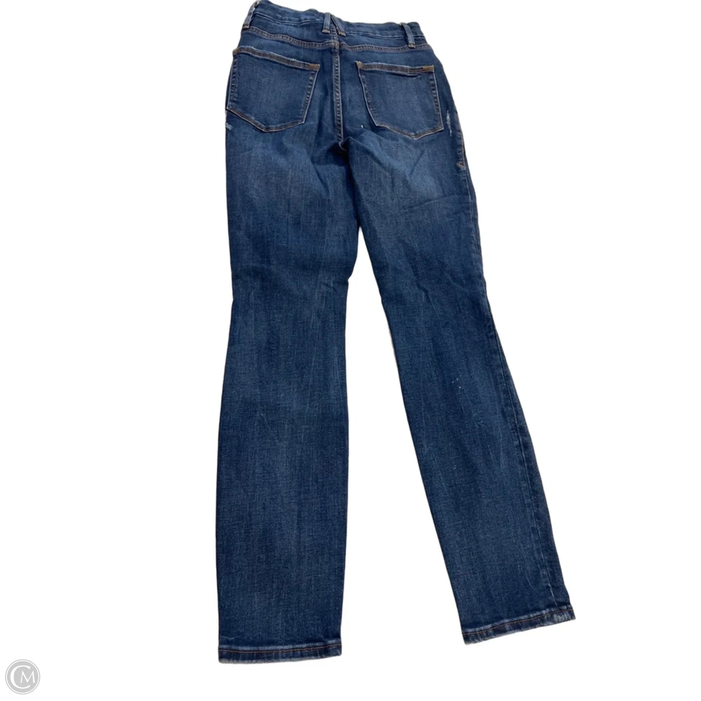 Jeans Skinny By Good American In Blue Denim, Size: 0