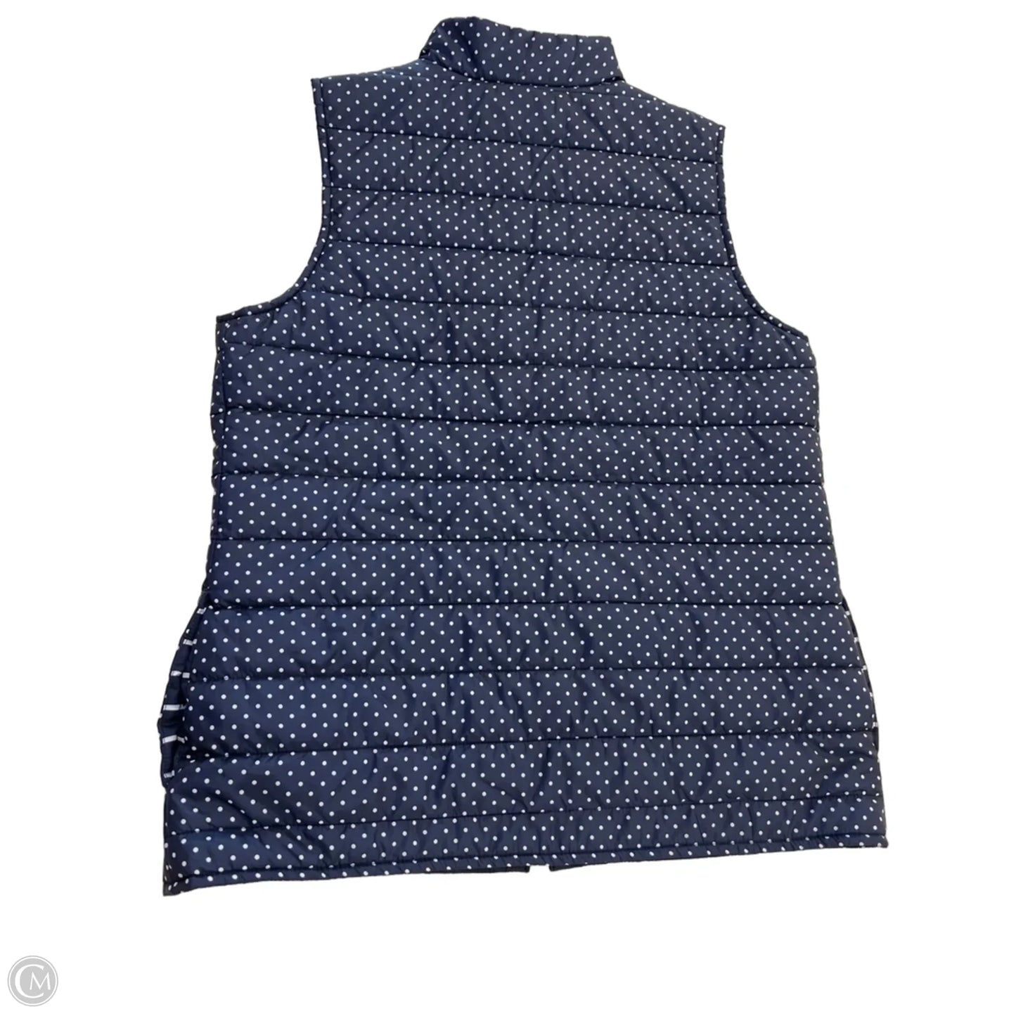 Vest Puffer & Quilted By Chicos In Polkadot Pattern, Size: S