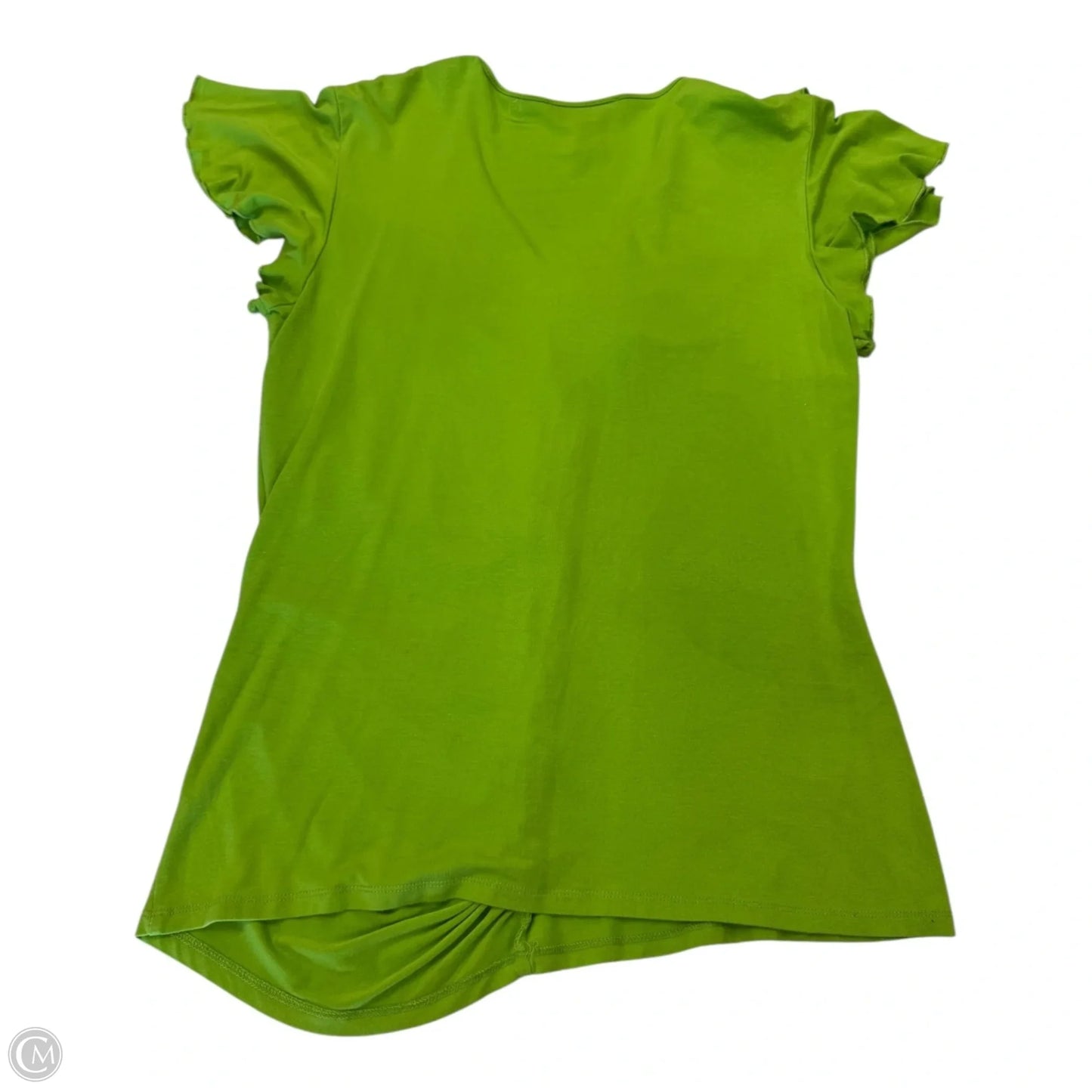 Top Short Sleeve By Cable And Gauge In Green, Size: L