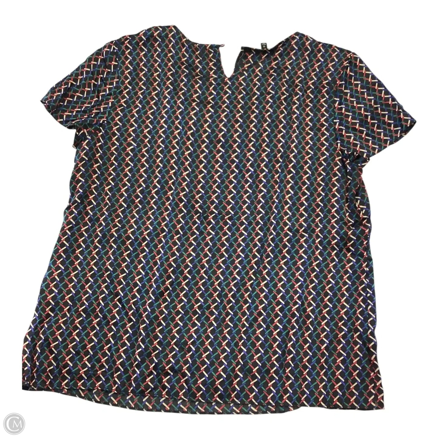 Top Short Sleeve By Talbots In Multi-colored, Size: 12