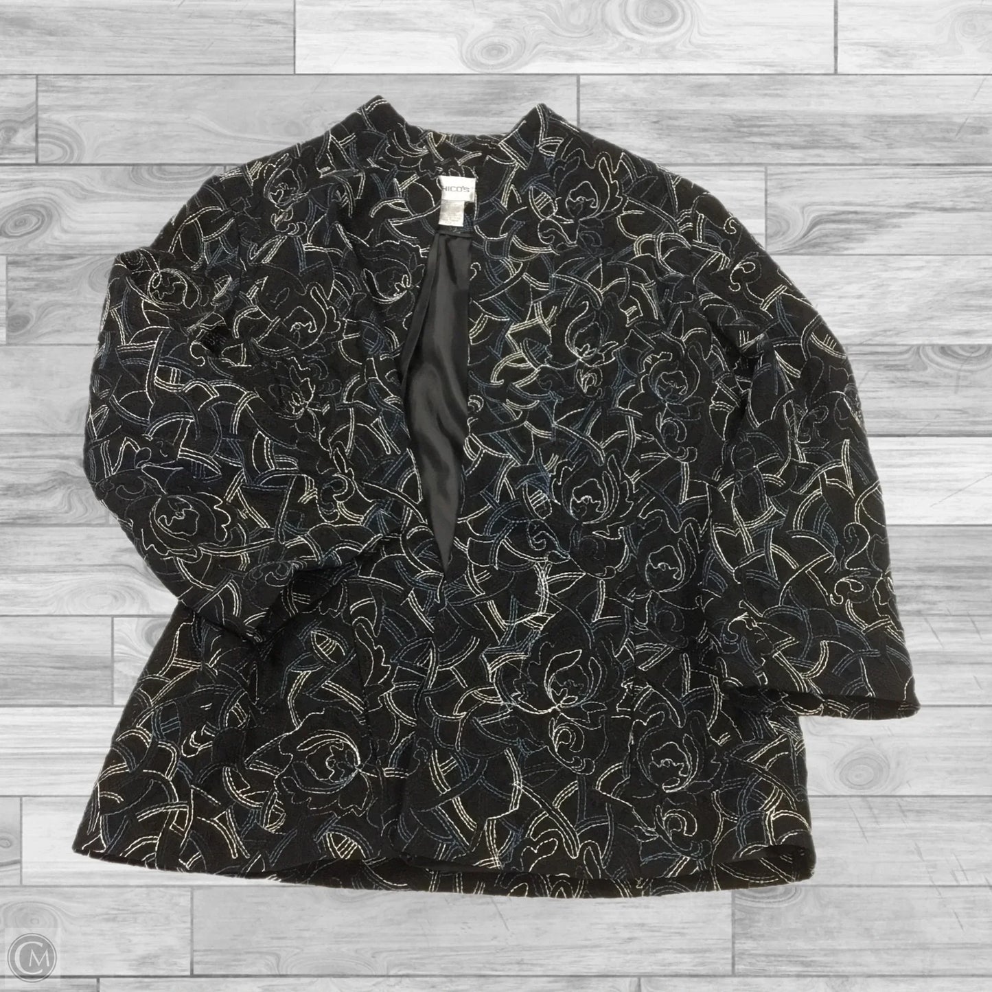 Jacket Other By Chicos In Multi-colored, Size: M