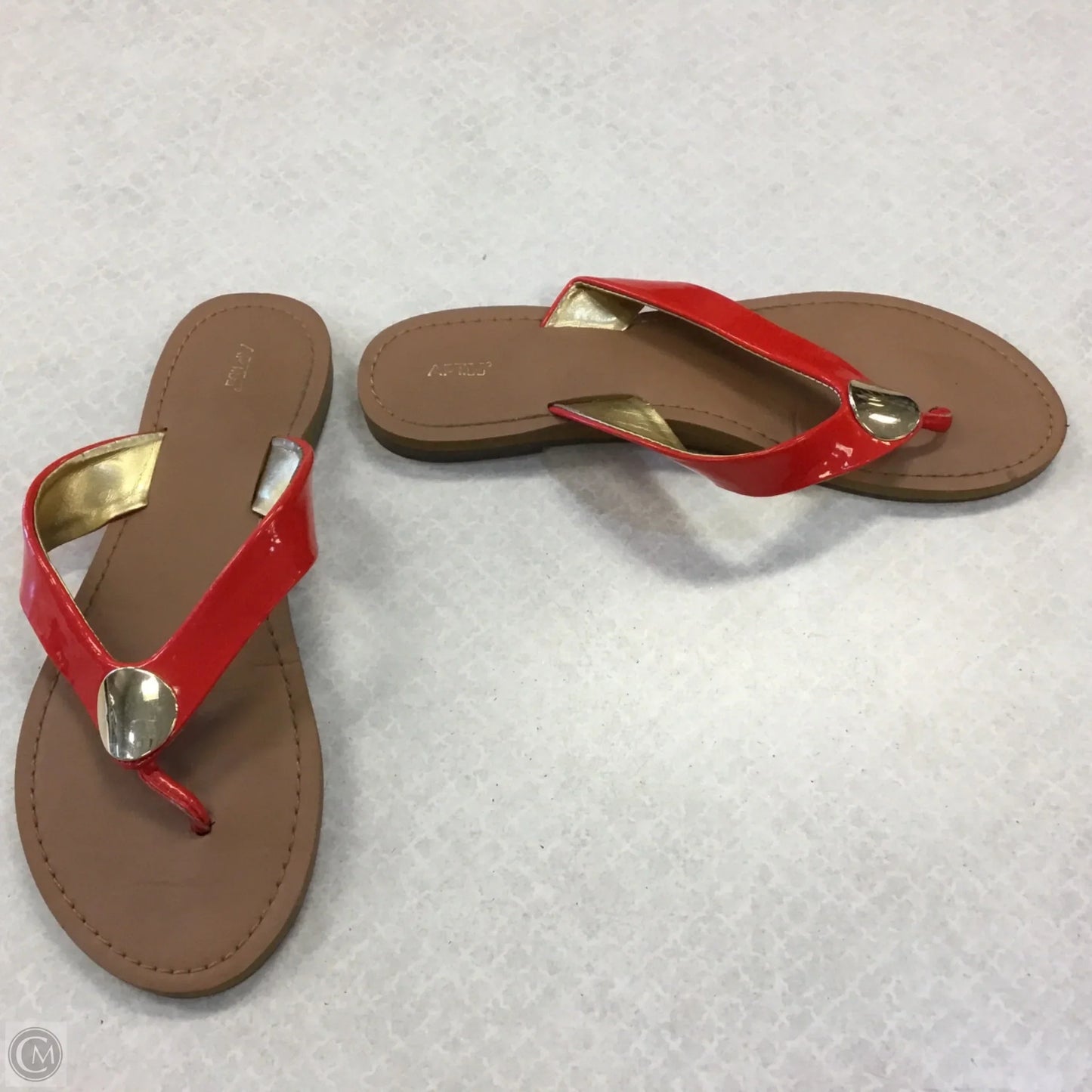 Shoes Flats By Apt 9 In Brown & Red, Size: 6