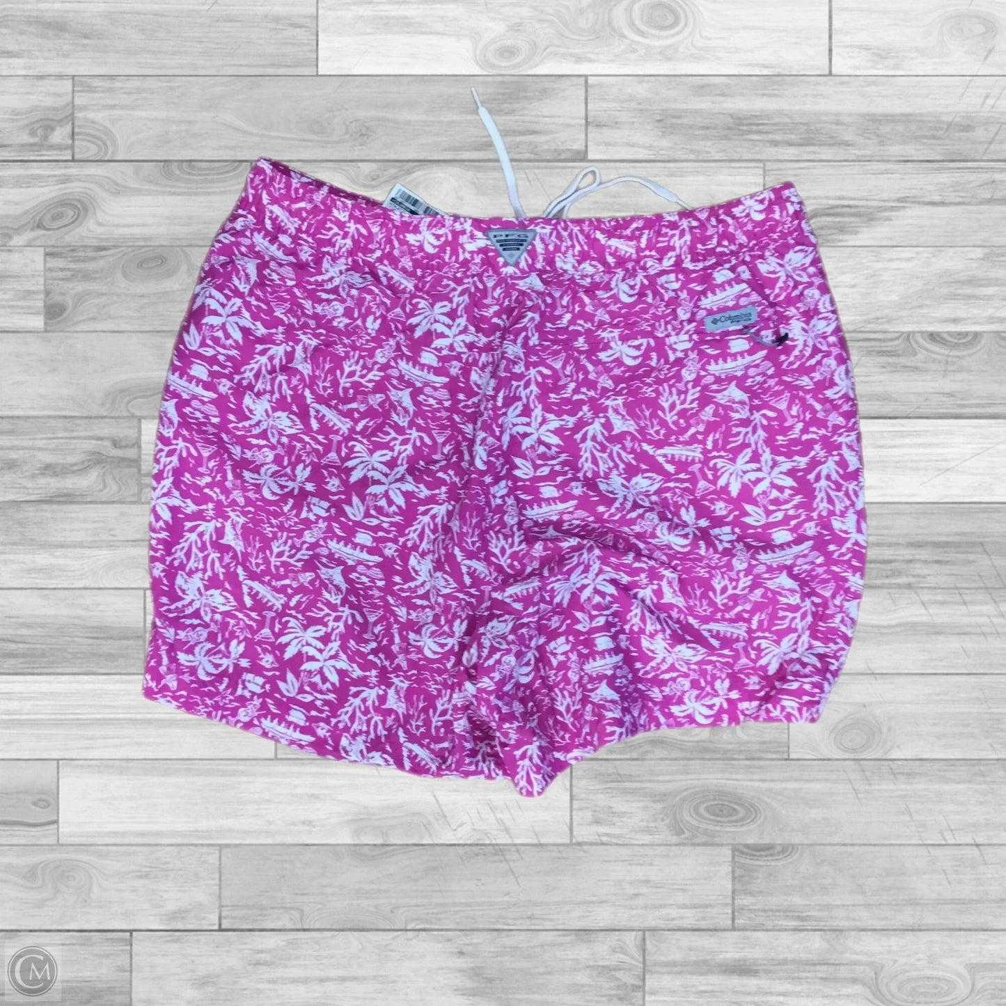 Athletic Shorts By Columbia In Pink & White, Size: L