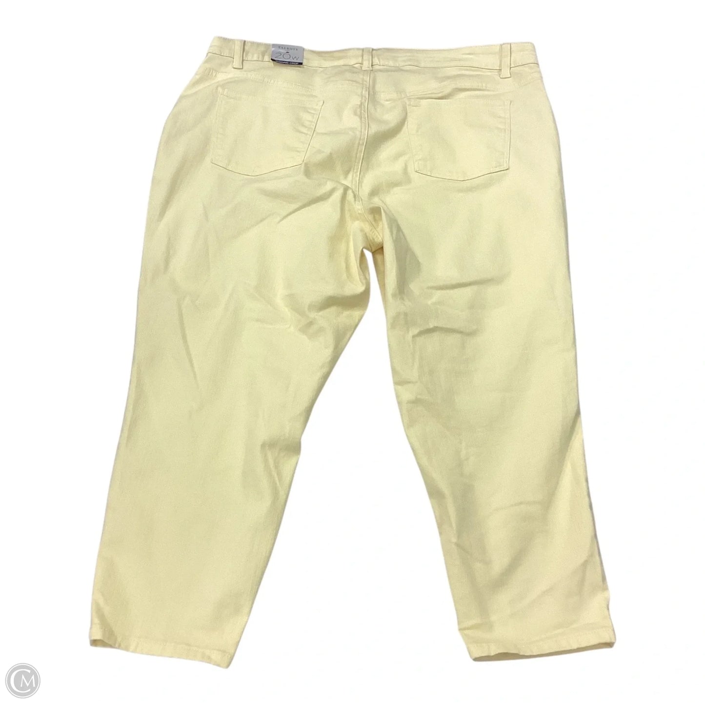 Pants Cropped By Talbots In Yellow, Size: 20