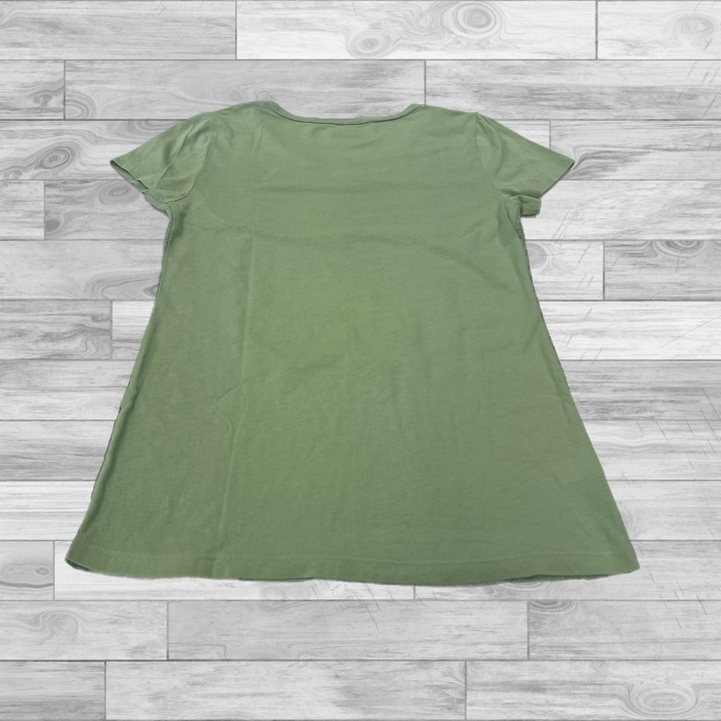 Green Top Short Sleeve Loft, Size Xs