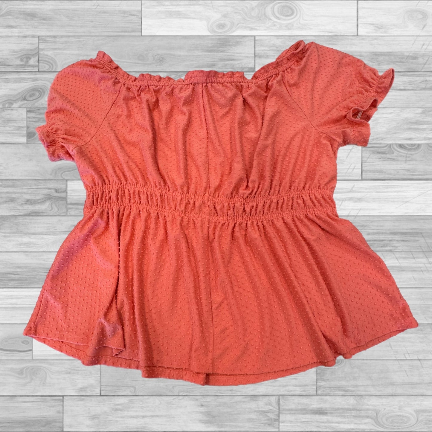 Orange Top Short Sleeve Lane Bryant, Size 3x