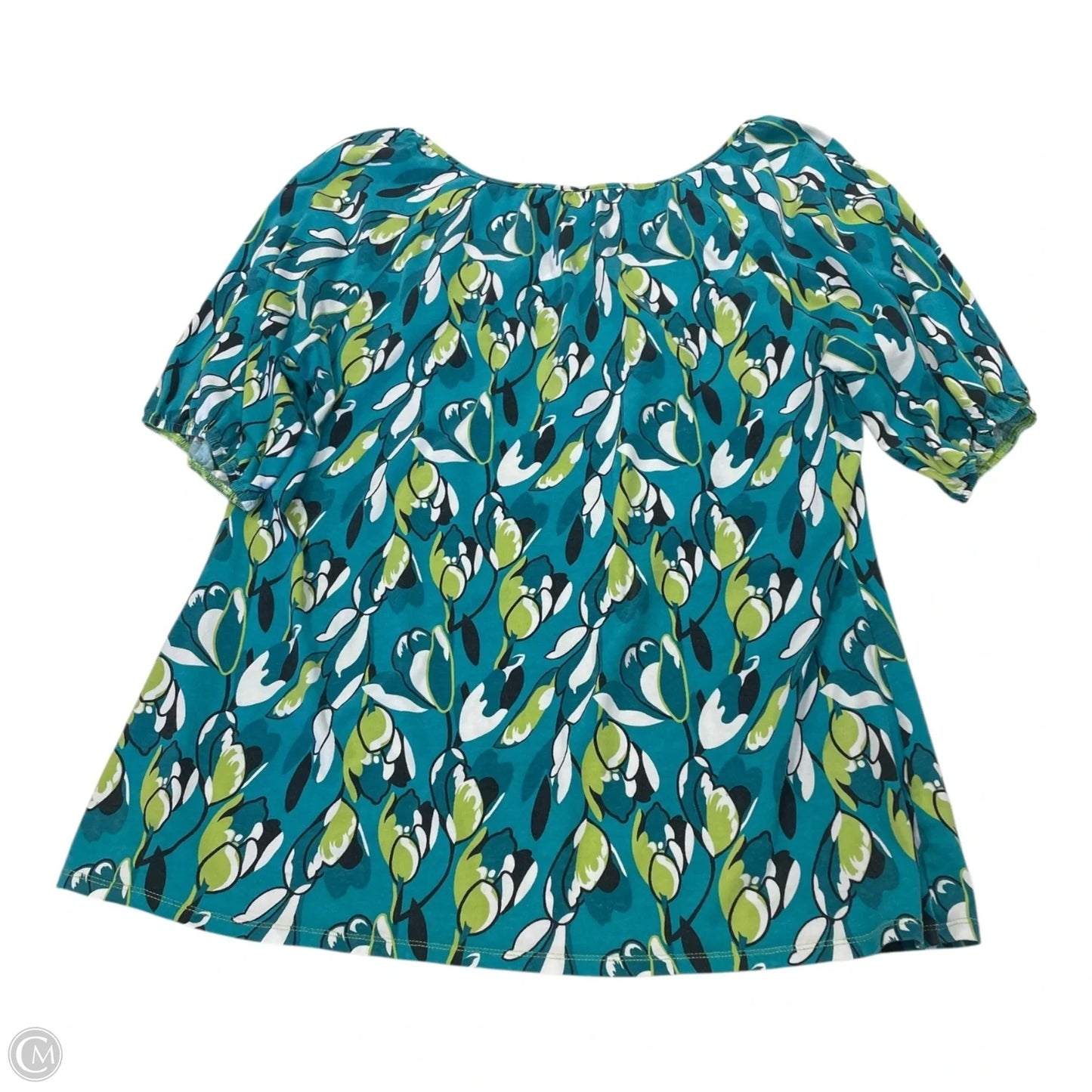Top Short Sleeve By Ann Taylor In Green, Size: L
