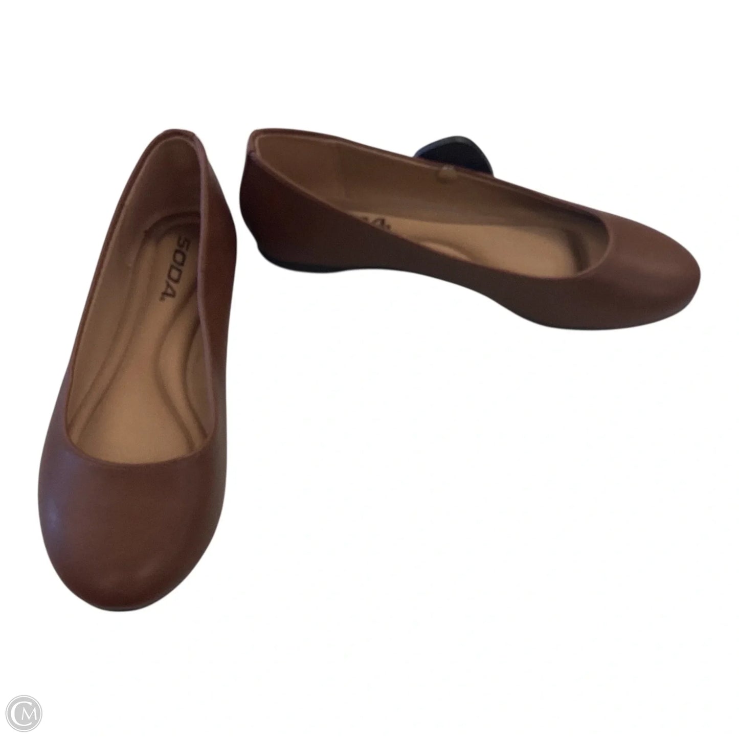 Shoes Flats By Soda In Brown, Size: 7.5