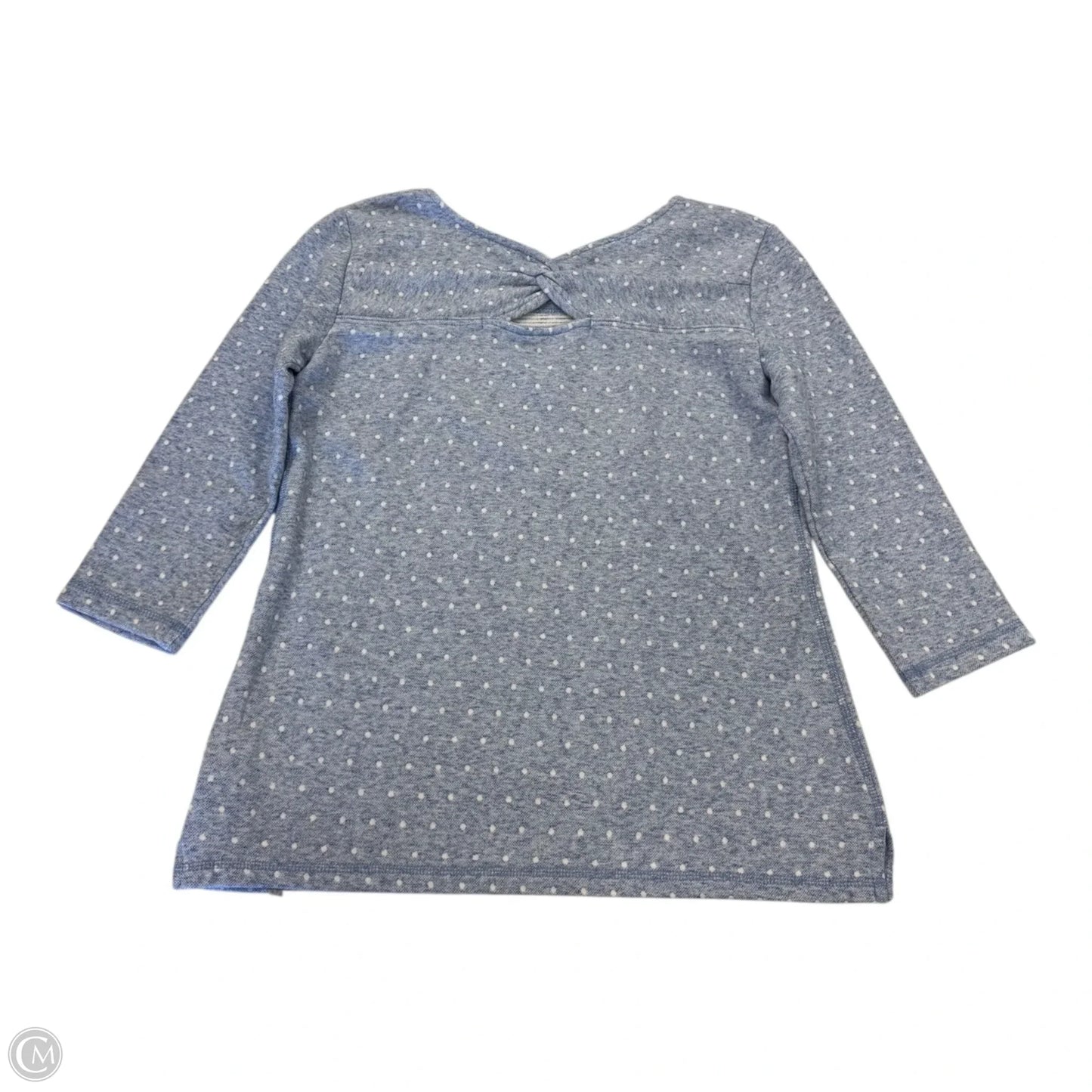 Top 3/4 Sleeve By Talbots In Blue & White, Size: Sp