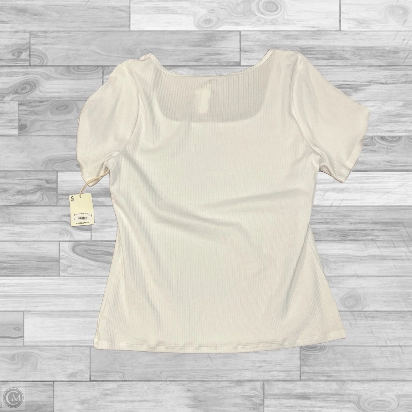 Top Short Sleeve By Ana In White, Size: Xxl