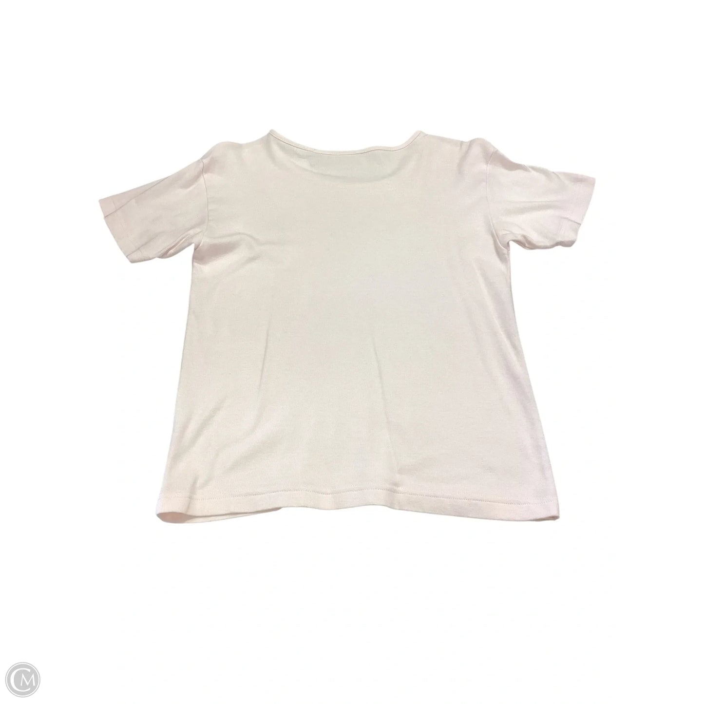Top Short Sleeve By Chicos Private Collection In Pink, Size: M