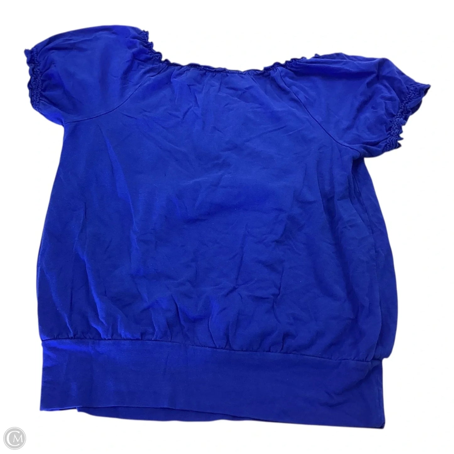 Top Short Sleeve By Inc In Blue, Size: Sp