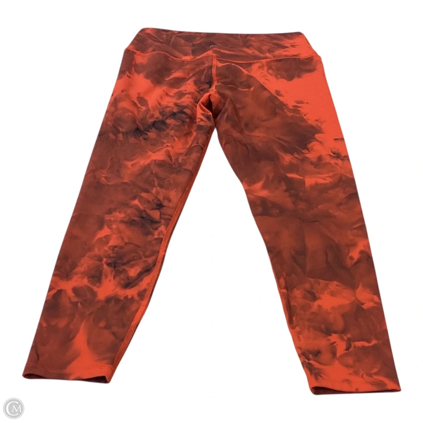 Athletic Leggings By Sage In Orange, Size: M