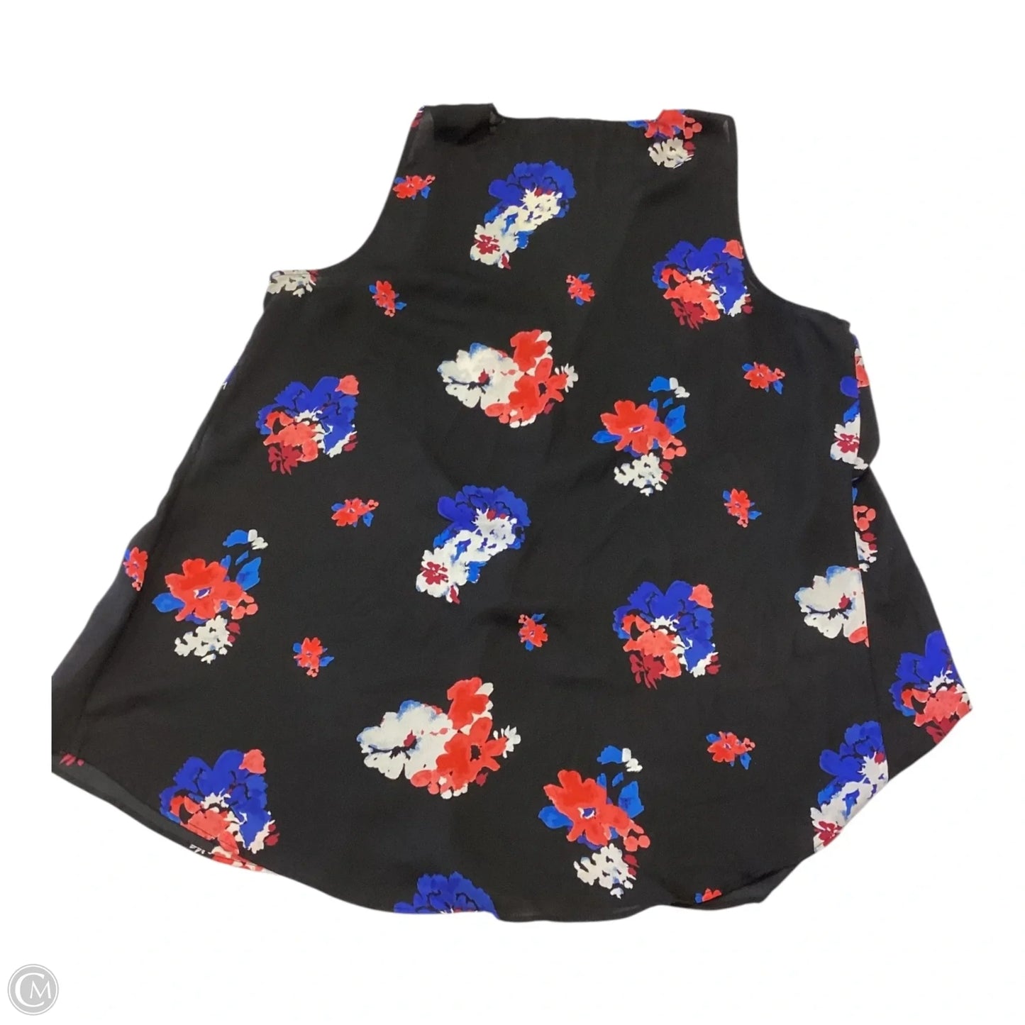 Top Sleeveless By Vince Camuto In Black & Blue, Size: M