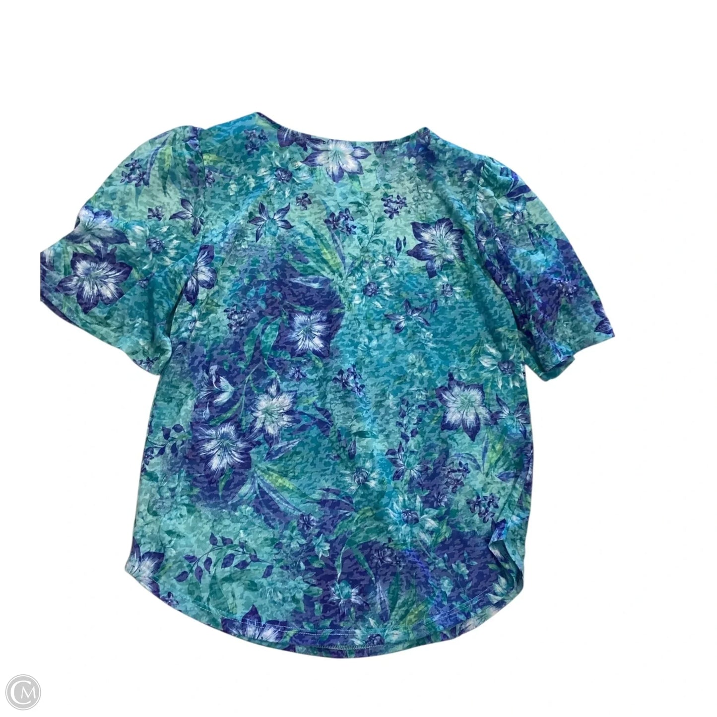 Top Short Sleeve By Ruby Rd In Floral Print, Size: Sp