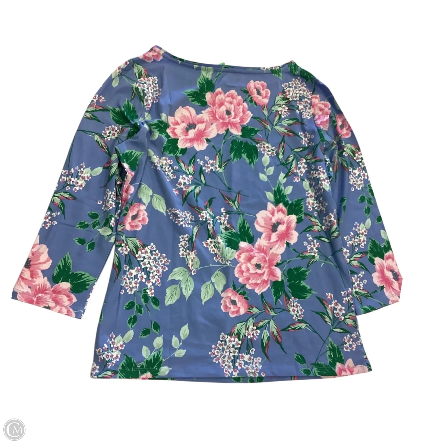 Top Long Sleeve By Talbots In Floral Print, Size: M