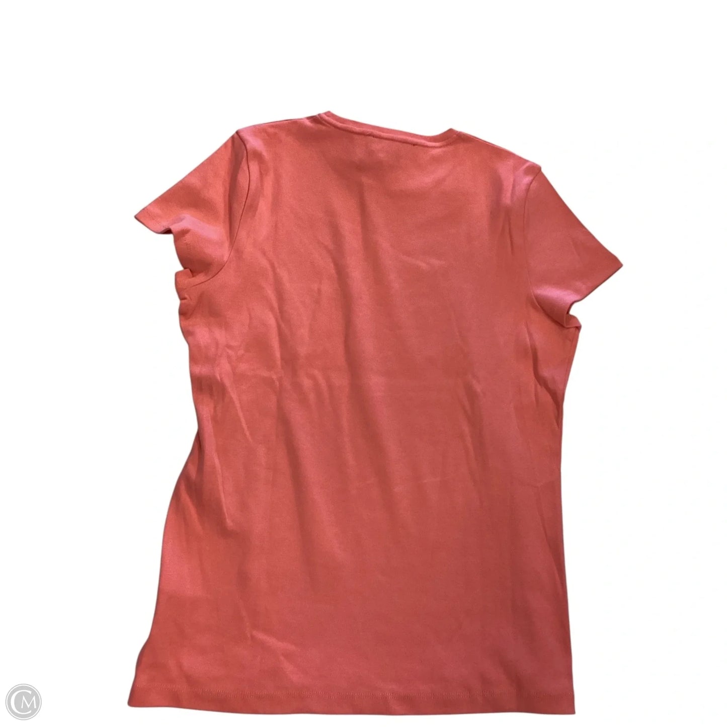 Top Short Sleeve Basic By Jones New York In Coral, Size: L