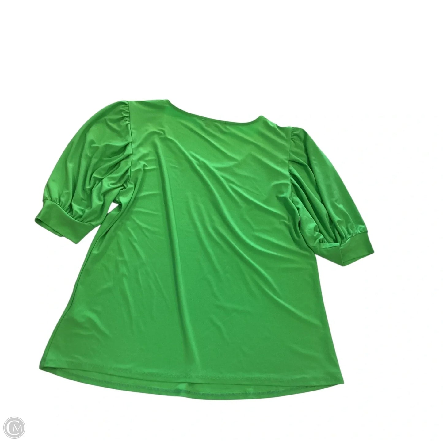 Top Short Sleeve By Cece In Green, Size: L