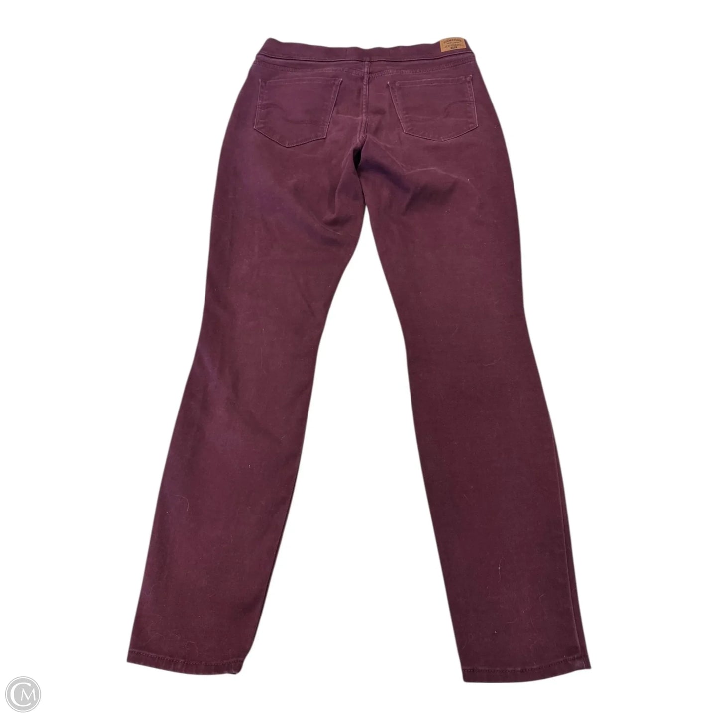 Jeans Skinny By Levis In Maroon, Size: 12