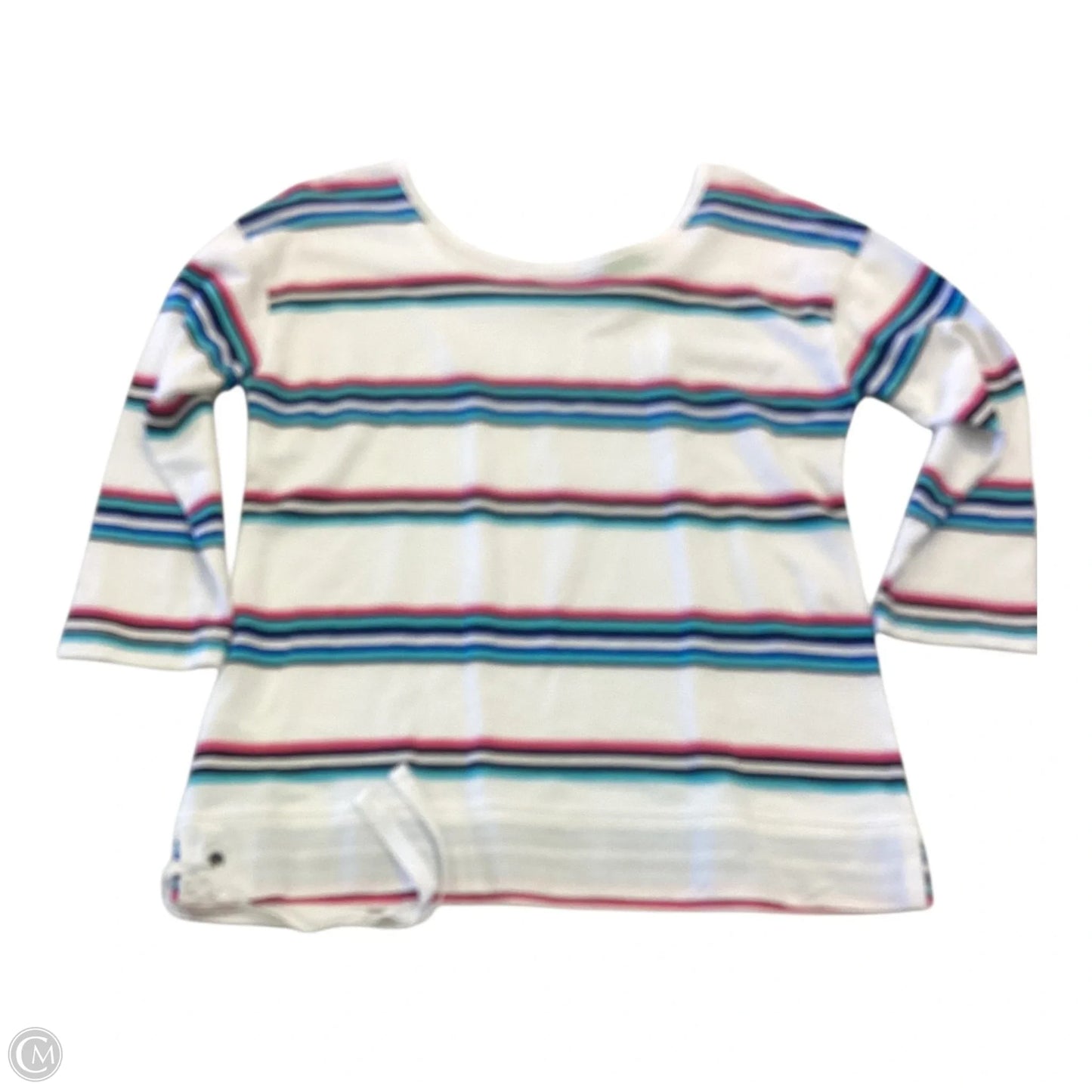 Top Long Sleeve By Talbots In Striped Pattern, Size: S
