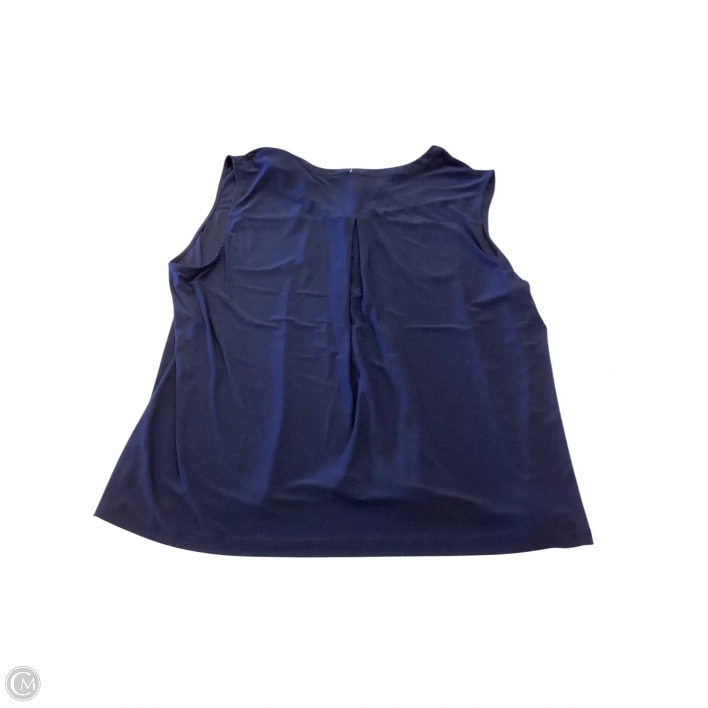 Top Sleeveless By Anne Klein In Blue, Size: Xxl