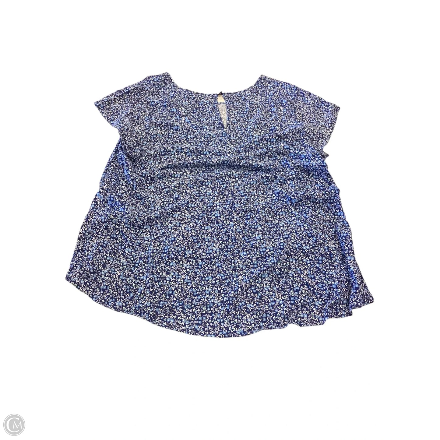 Top Short Sleeve By Jones New York In Floral Print, Size: 2x