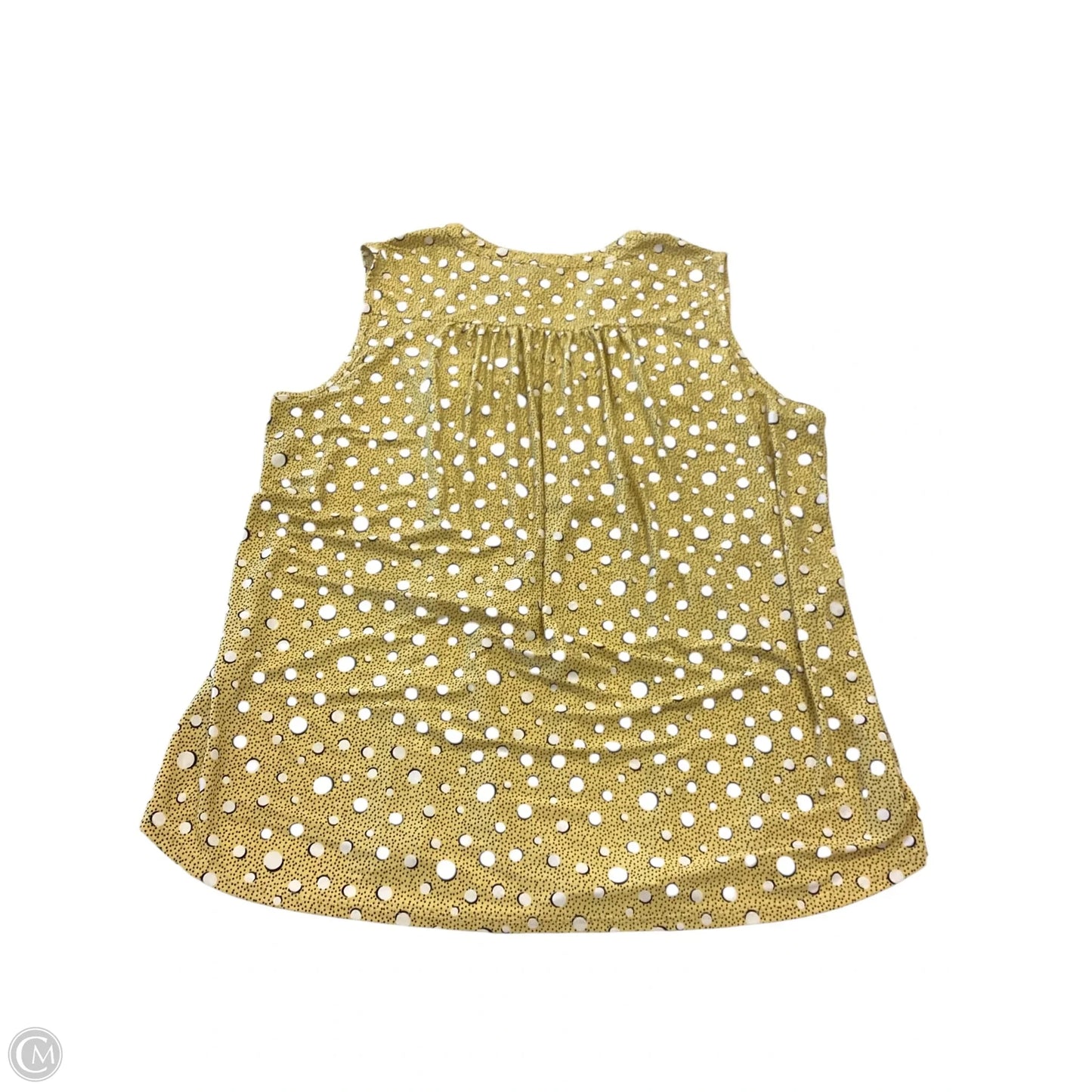 Top Sleeveless By Clothes Mentor In Yellow, Size: 2x