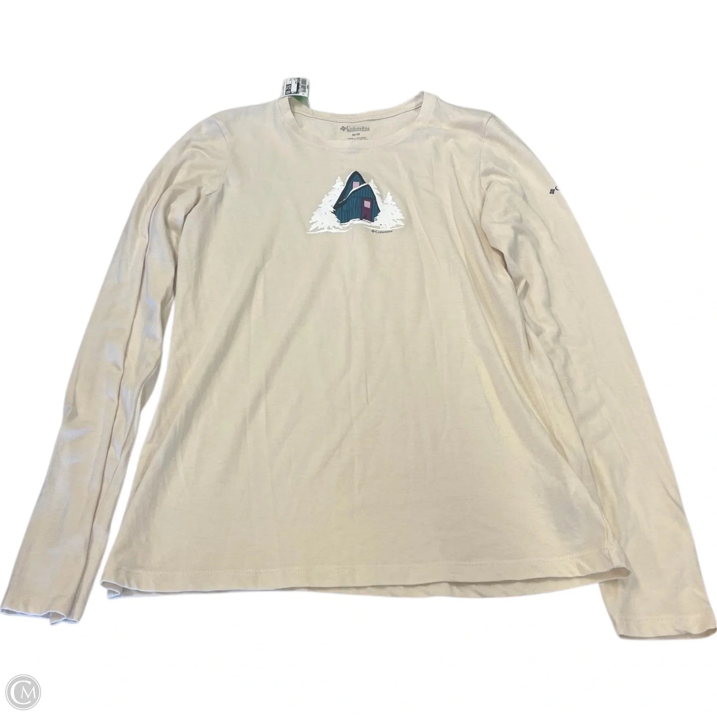 Top Long Sleeve Basic By Columbia In Cream, Size: M