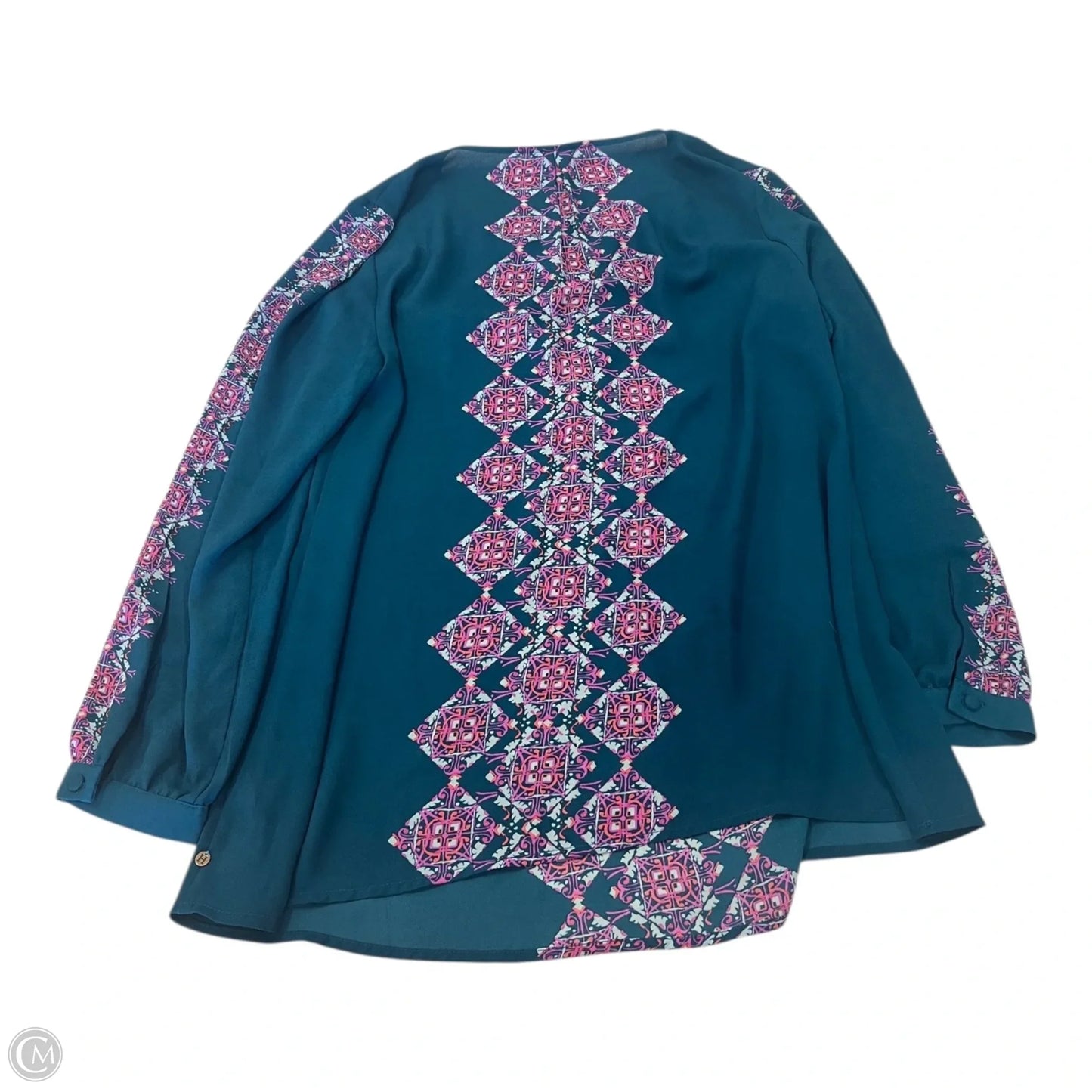 Top Long Sleeve By Hatley In Teal, Size: M