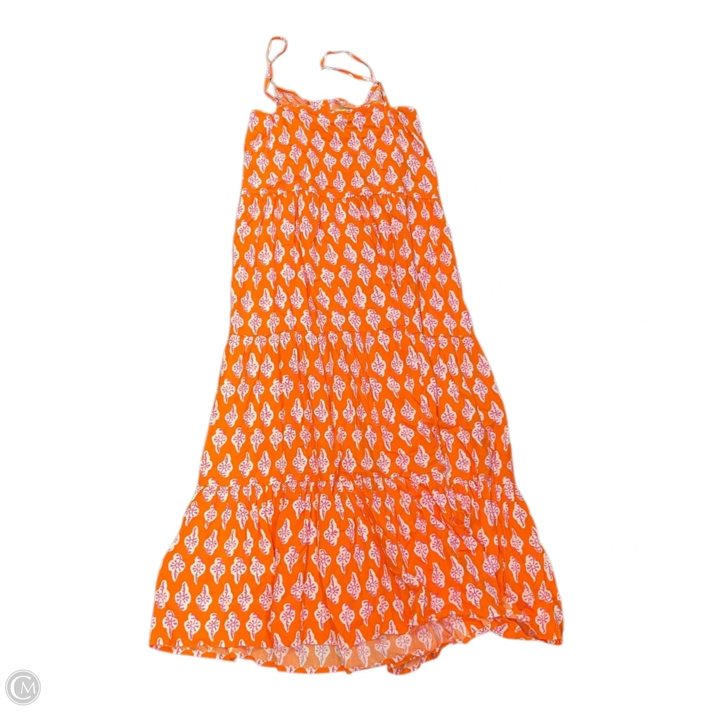 Dress Casual Maxi By J. Crew In Orange & Pink, Size: M