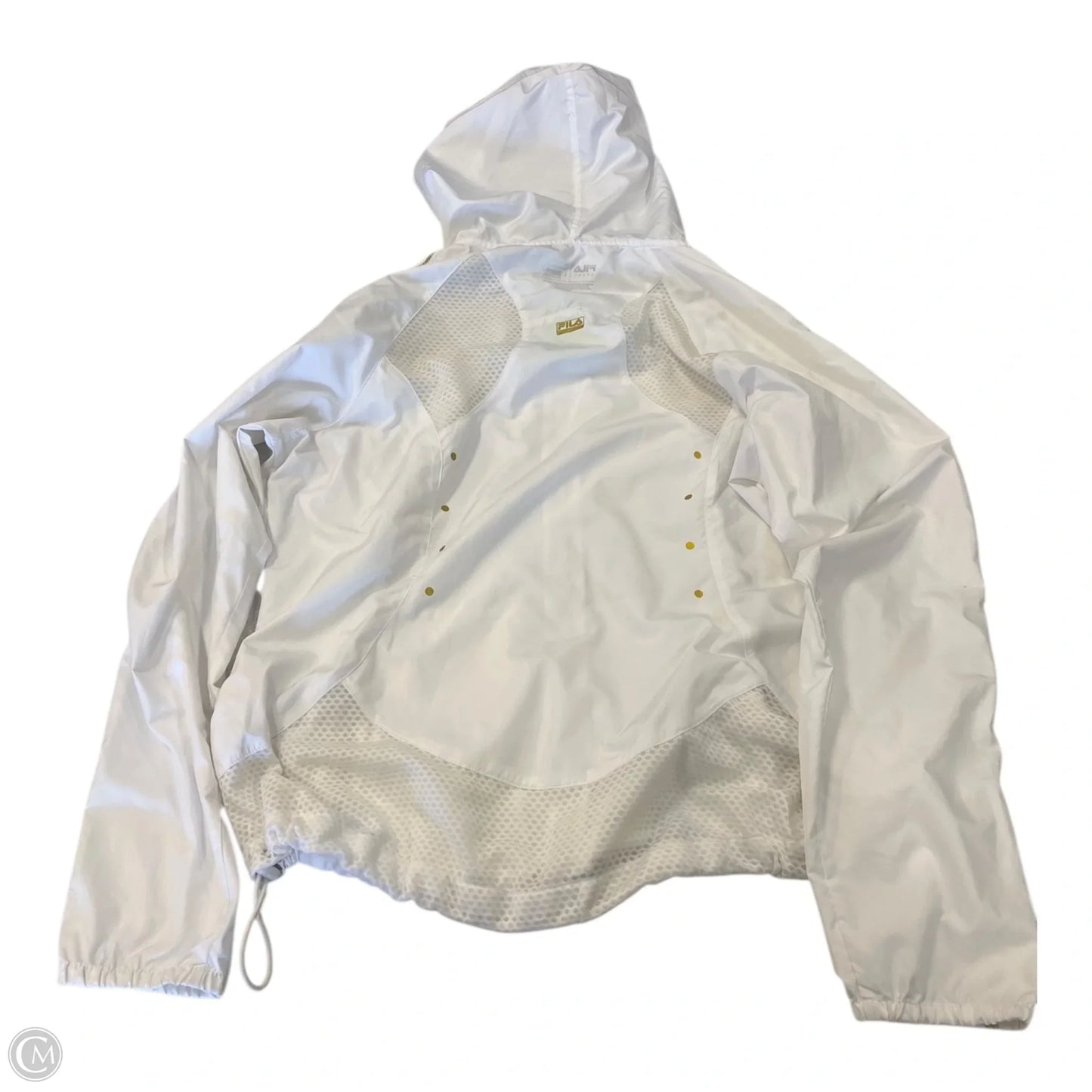 Athletic Jacket By Fila In White, Size: L