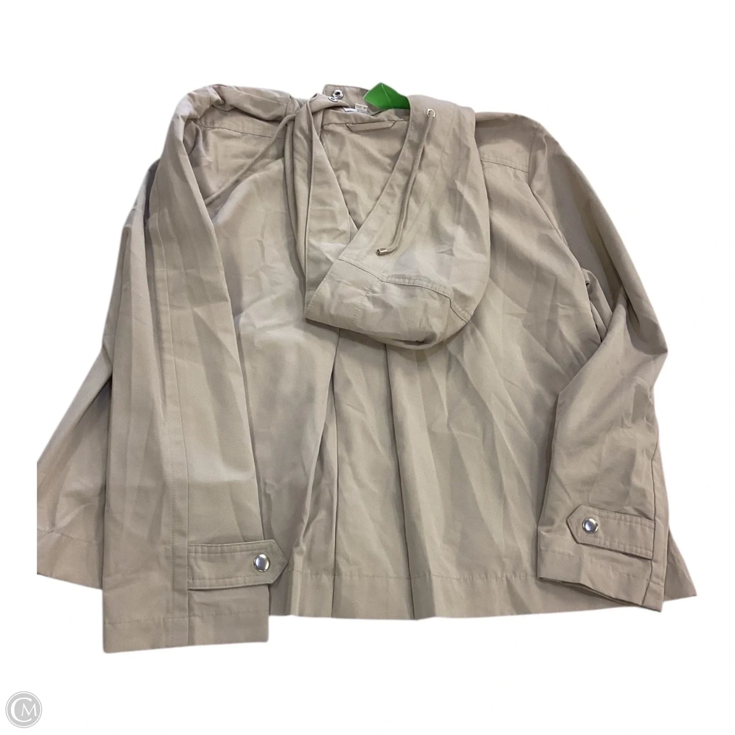 Jacket Windbreaker By Loft In Tan, Size: M