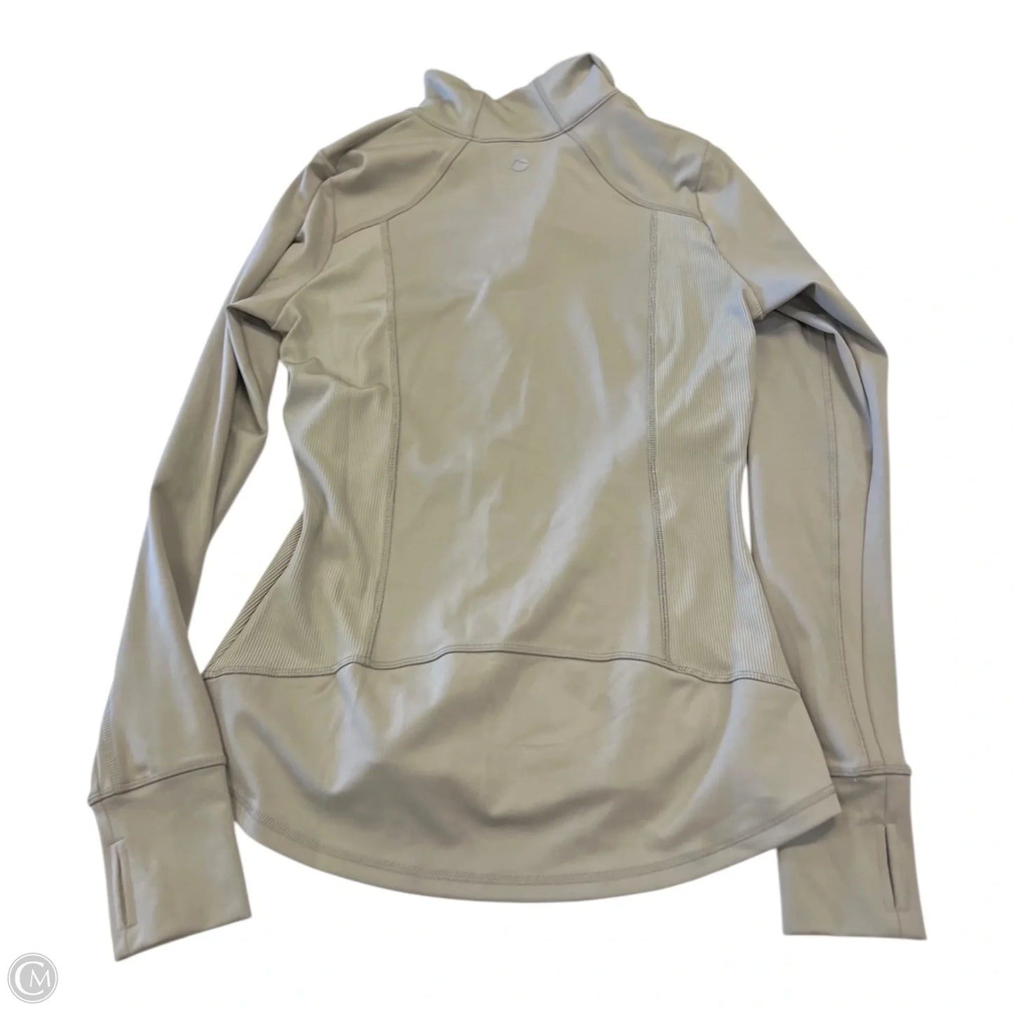 Athletic Jacket By Gottex In Grey, Size: S