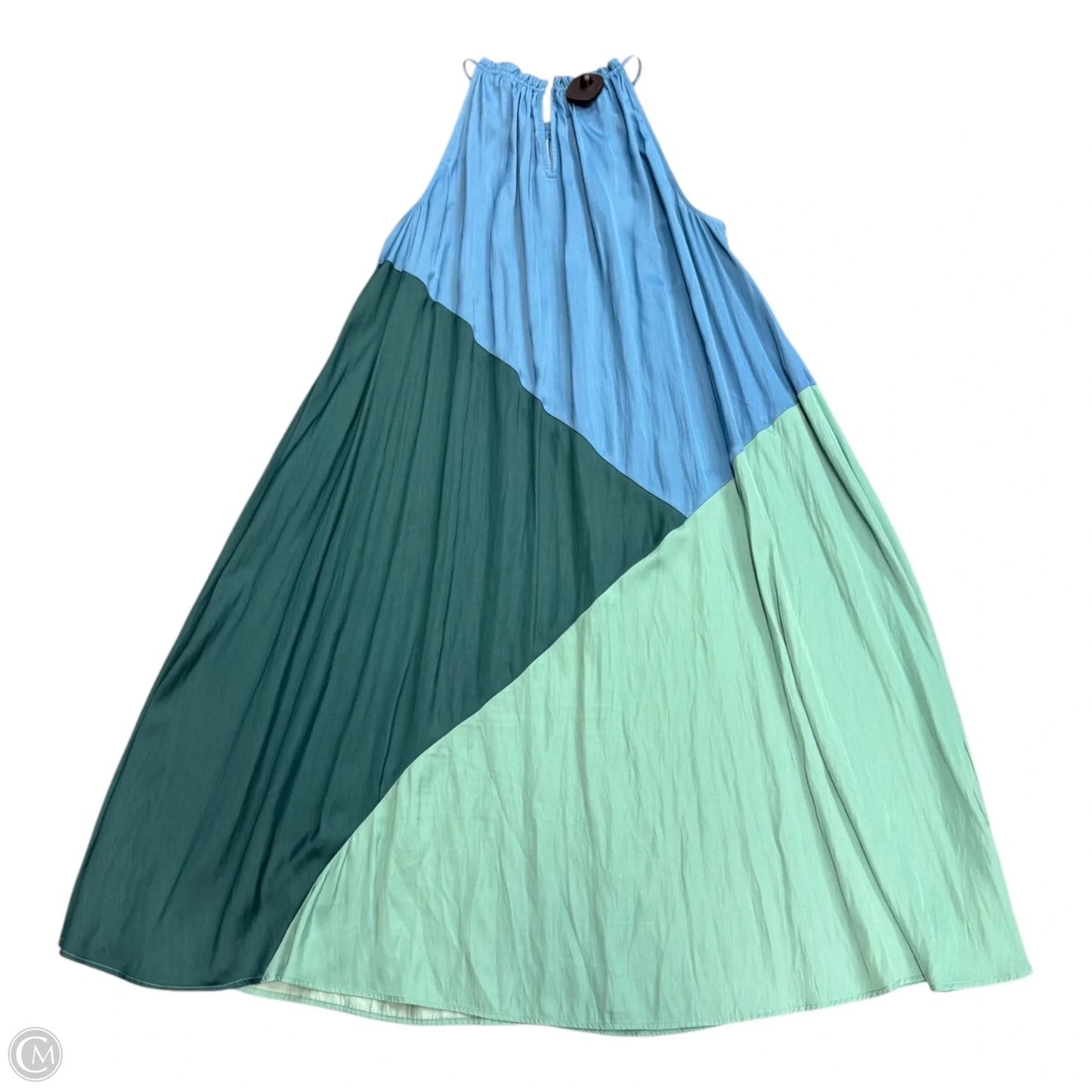 Dress Casual Maxi By Loft In Blue & Green, Size: M
