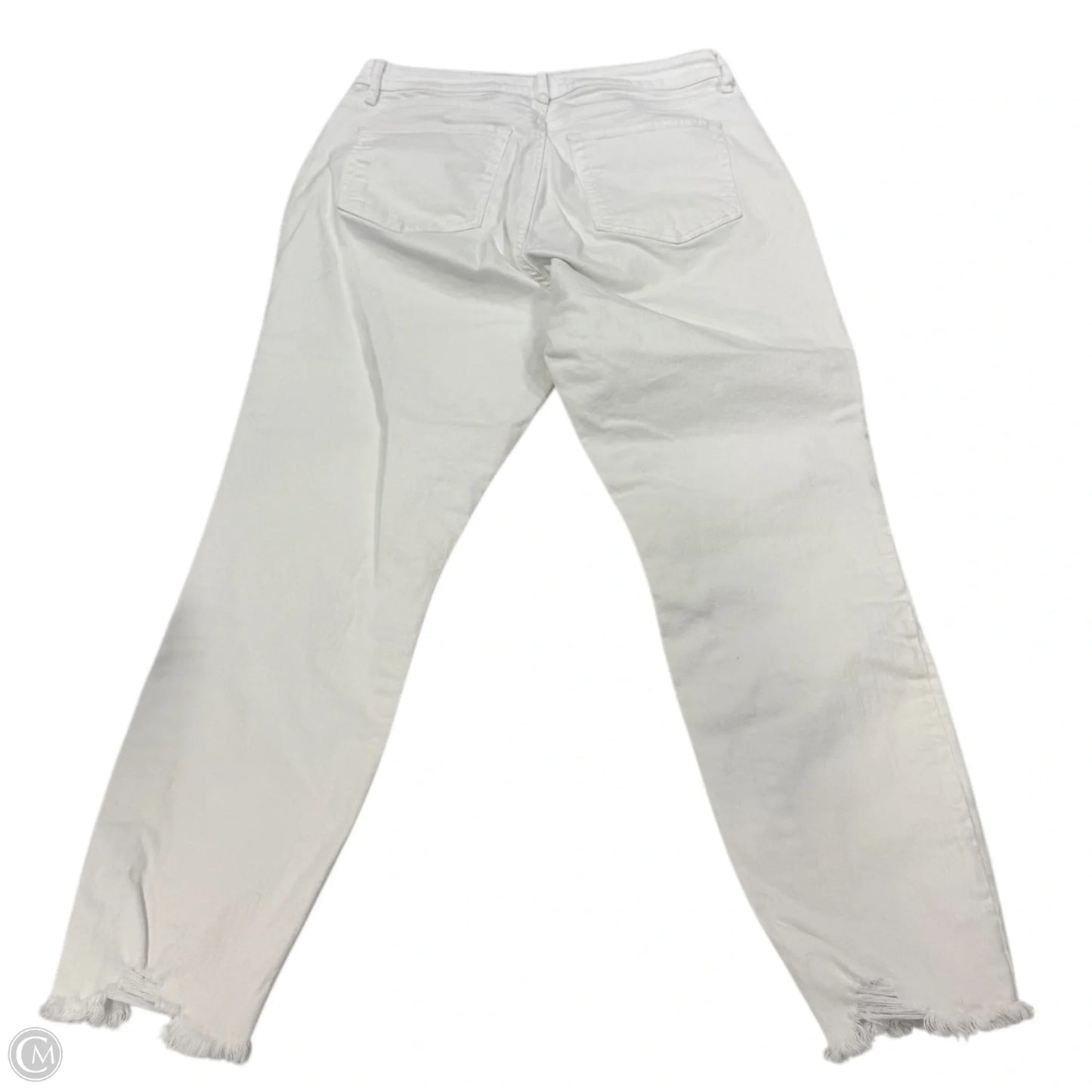 Jeans Skinny By Loft In White, Size: 8