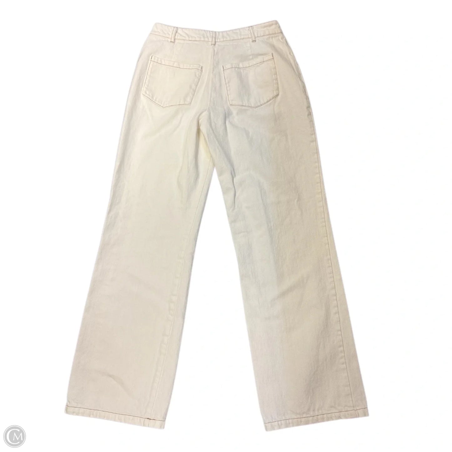 Jeans Straight By White Fox In White, Size: Xs