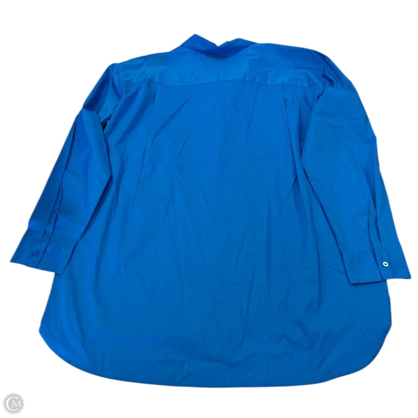 Top Long Sleeve By Clothes Mentor In Blue, Size: Xl